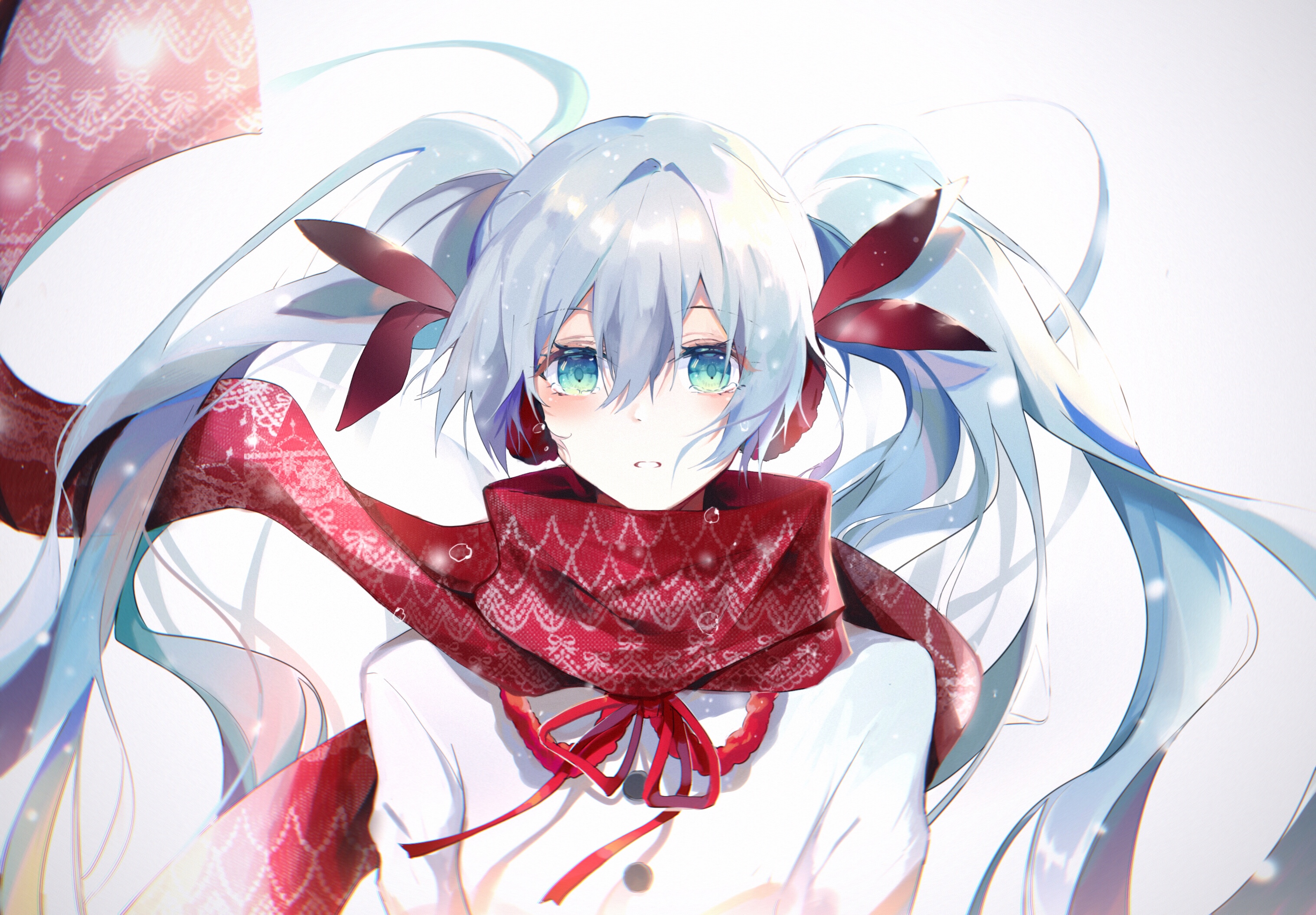 Anime 3035x2111 anime girls Hatsune Miku Vocaloid scarf