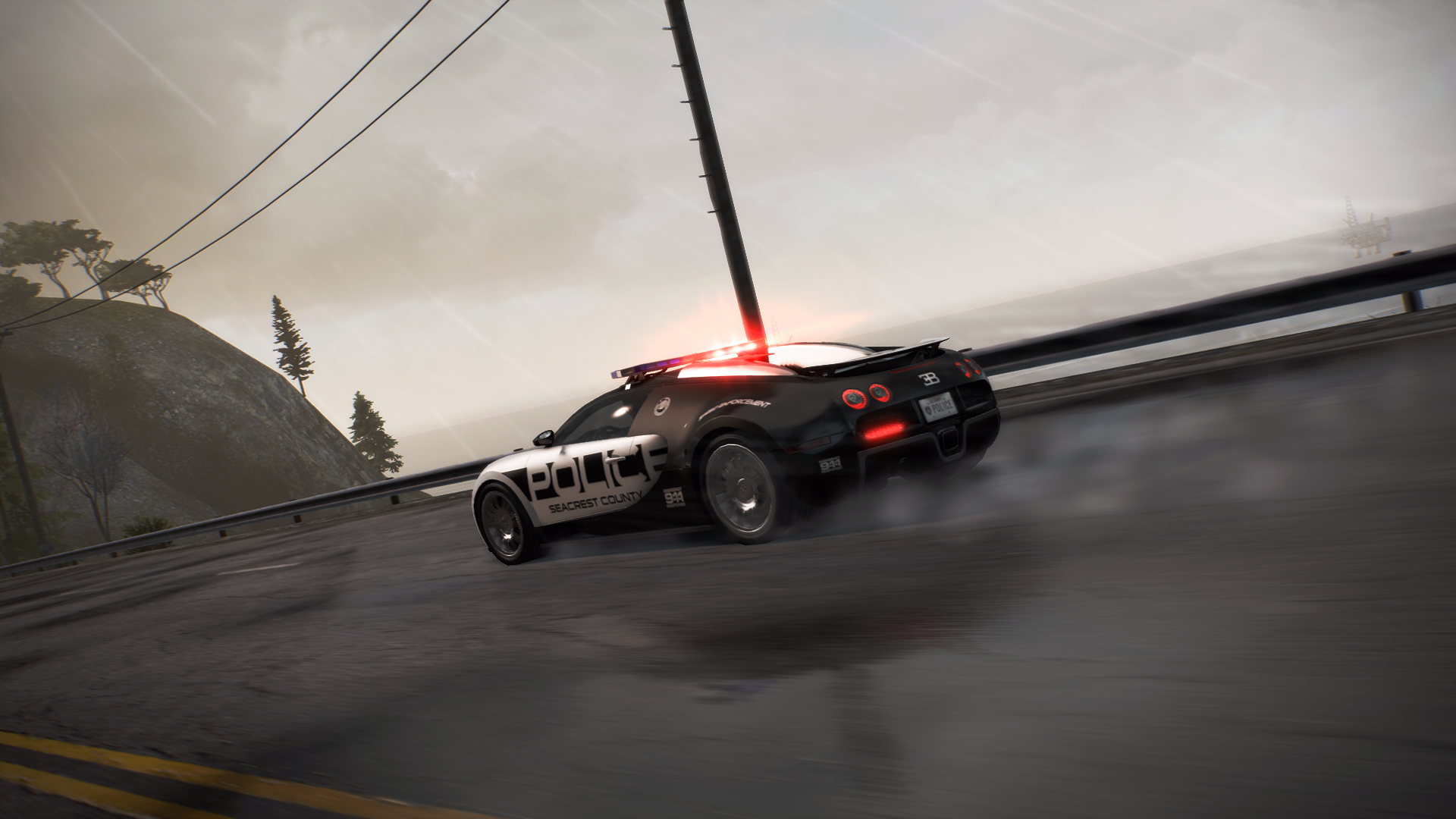 General 1920x1080 Need for Speed: Hot Pursuit Bugatti Veyron Bugatti car vehicle police cars video games