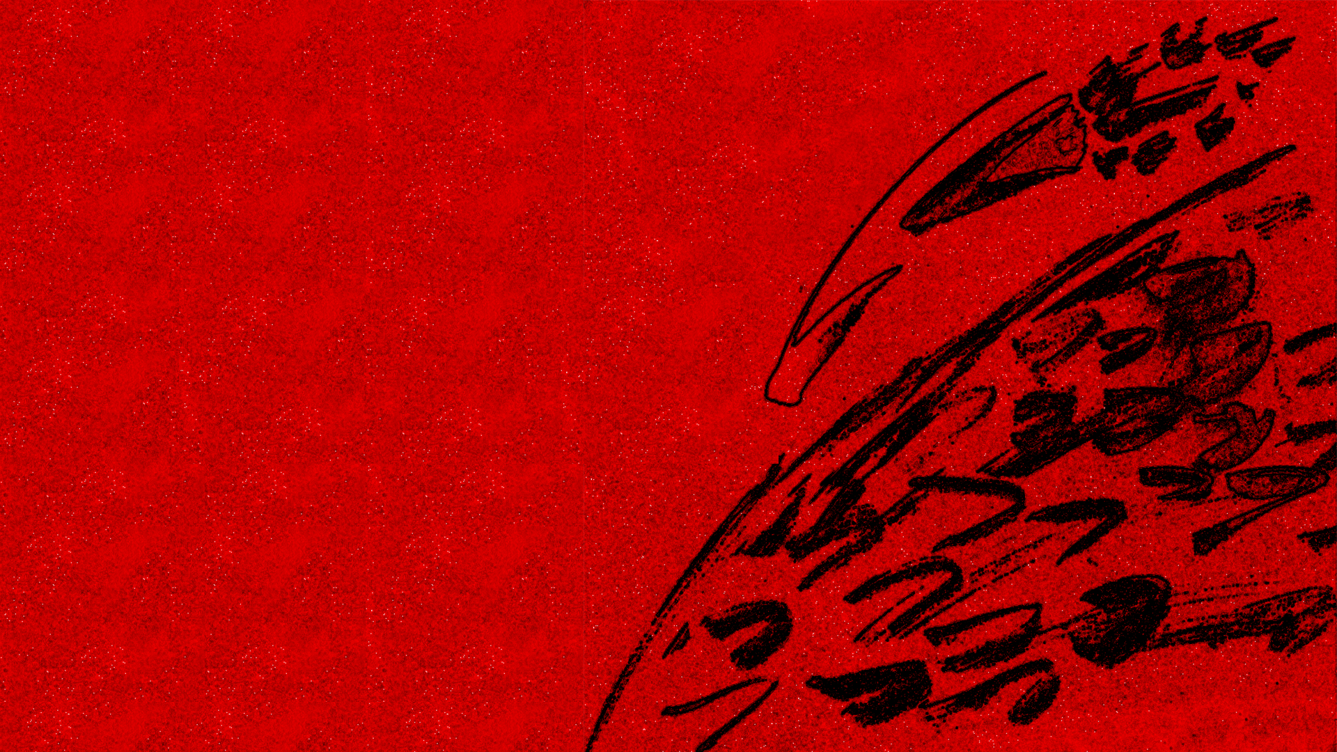General 1920x1080 eagle red drawing red background digital art simple background