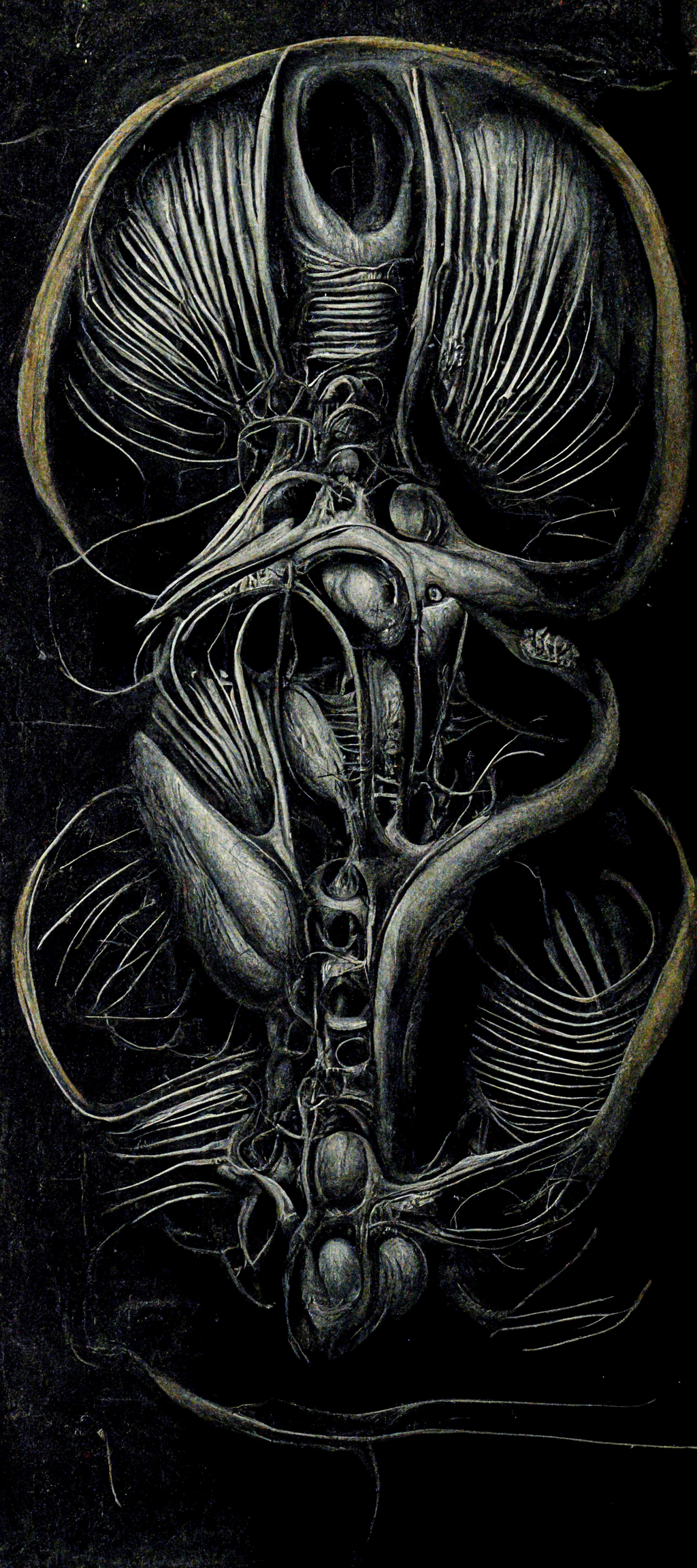 General 1024x2304 anatomy H. R. Giger fantasy art