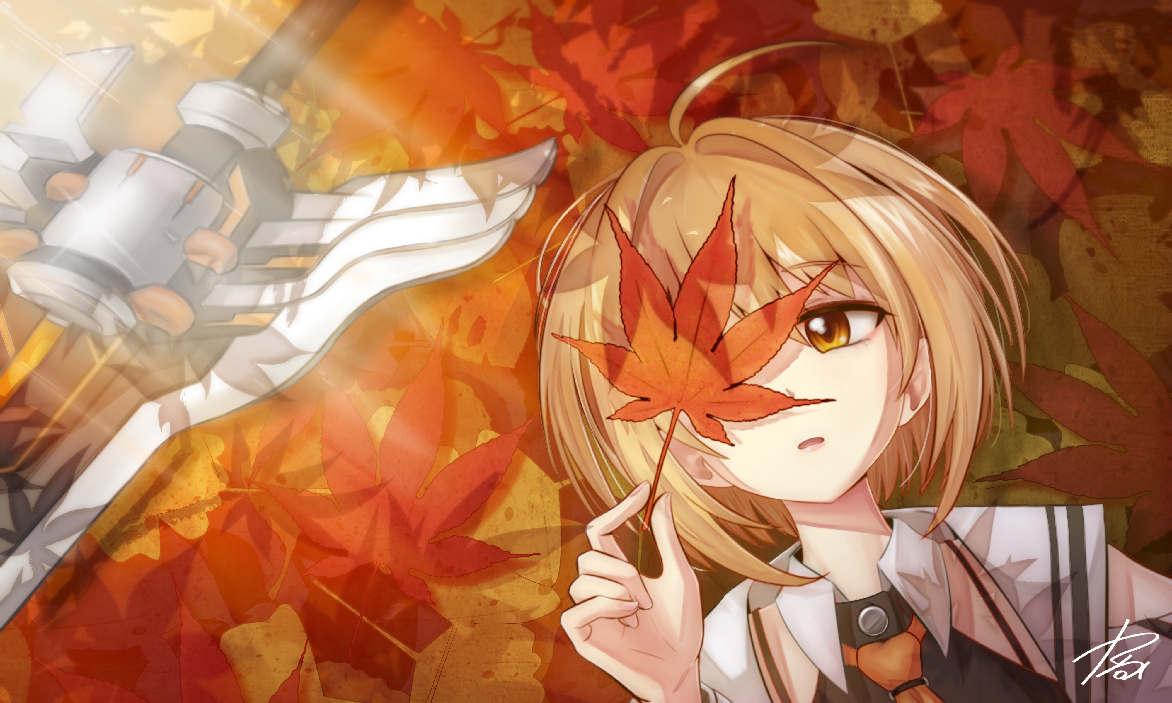 Anime 4000x2400 Soulworker Soulworkers anime girls sword fall