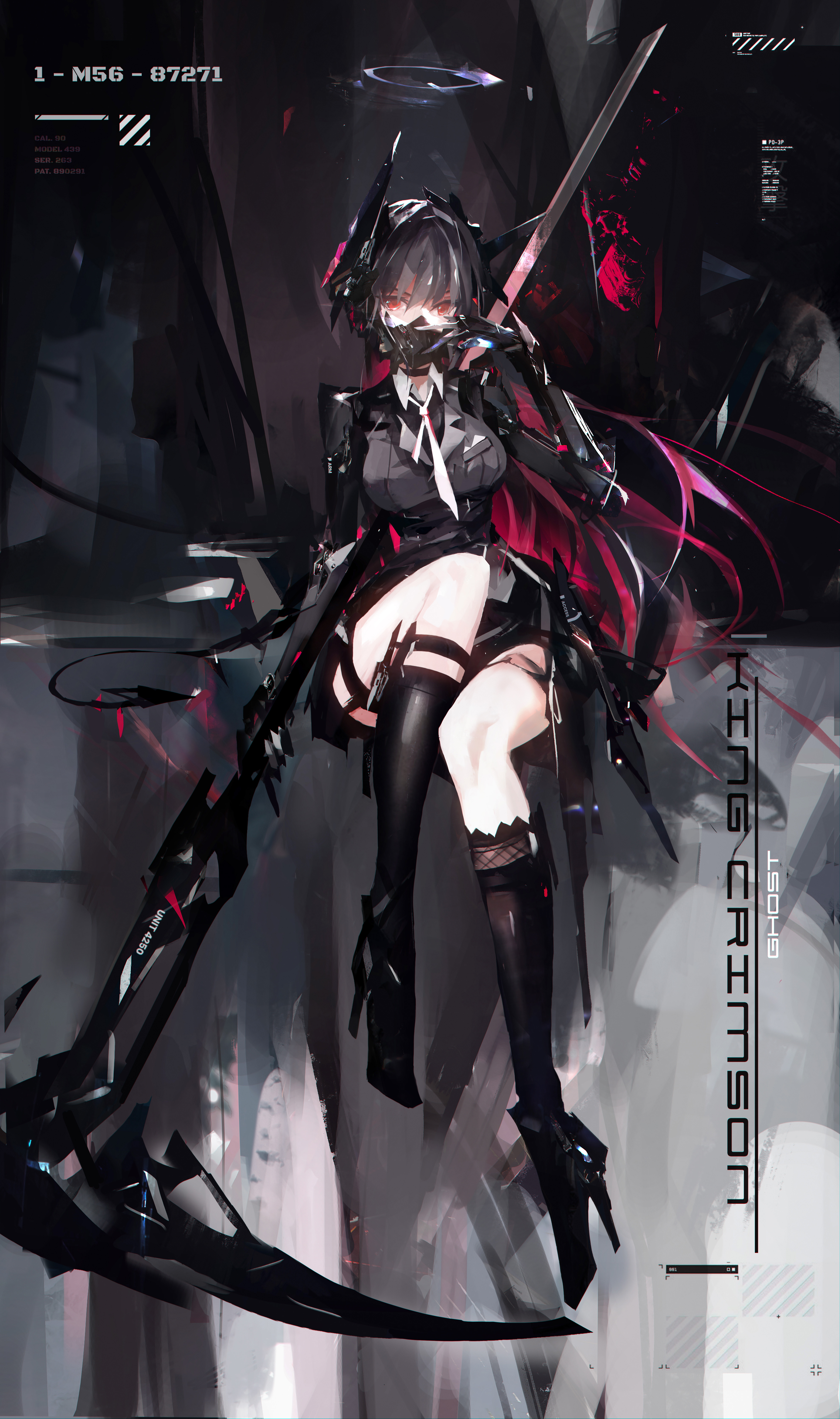 Anime 4740x8000 cell (artist) anime girls girls with guns science fiction