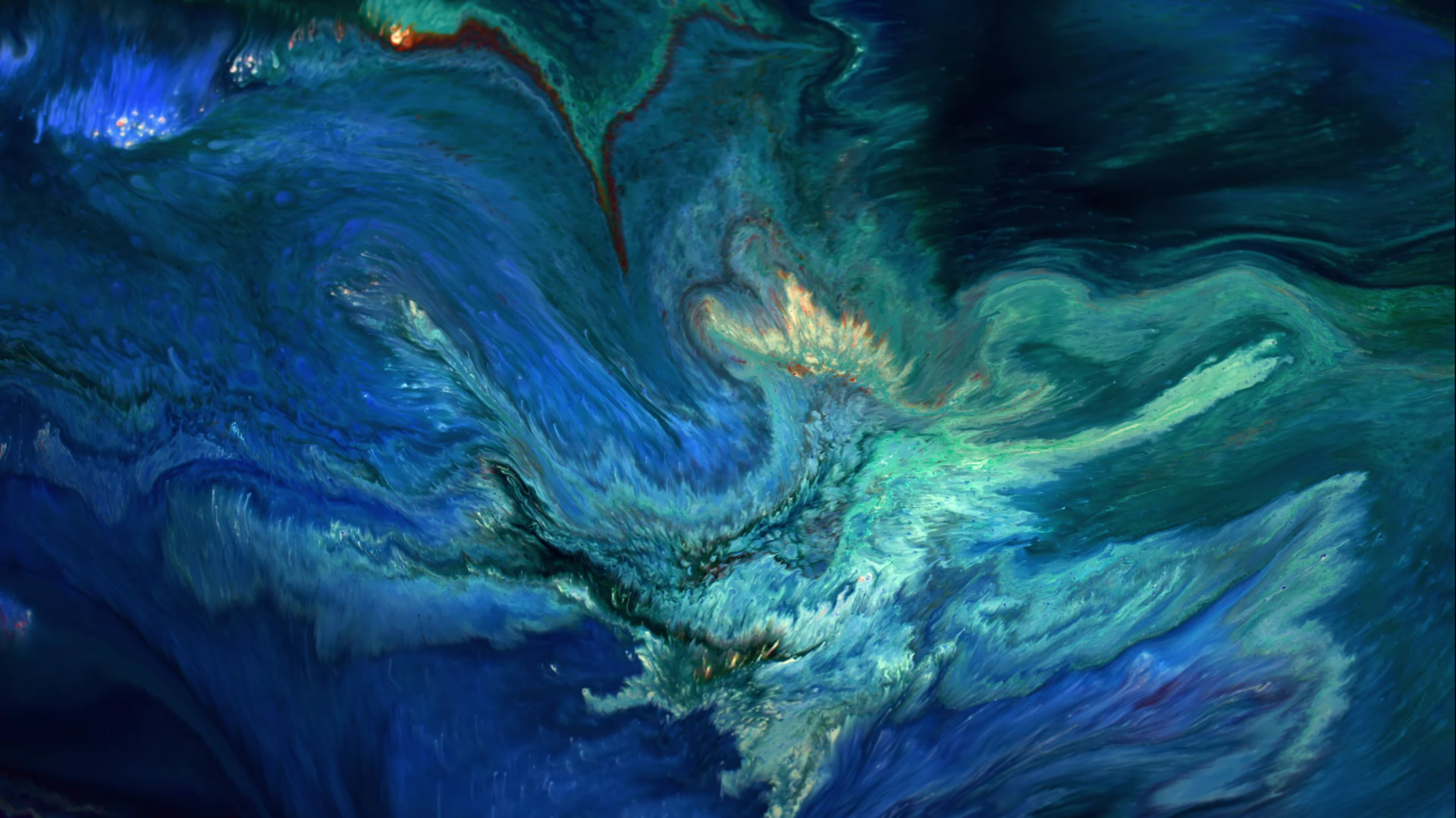 General 1920x1080 abstract liquid shapes swirls texture blue turquoise