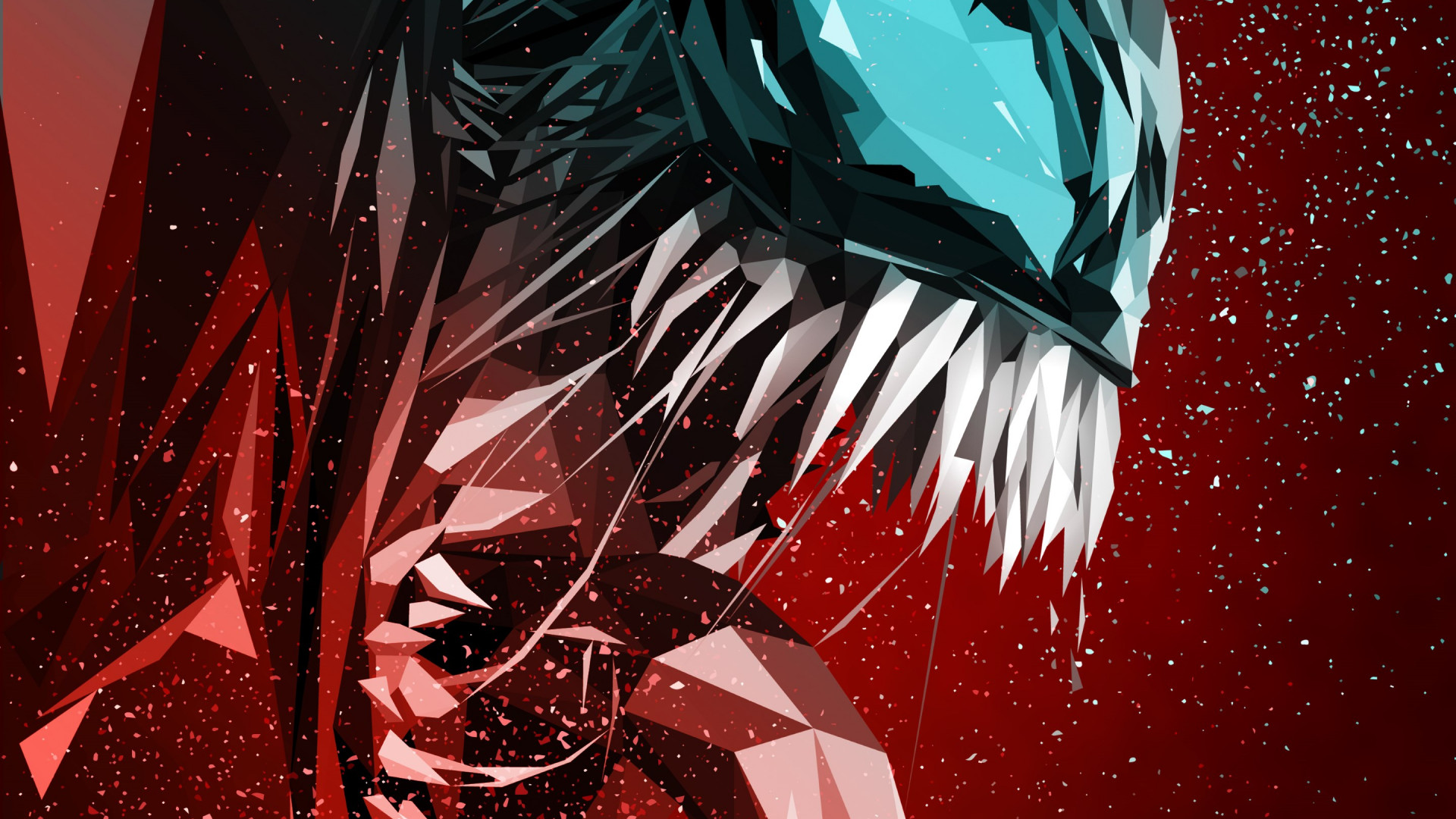 General 1920x1080 Venom Marvel Cinematic Universe Marvel Comics artwork digital art creature profile