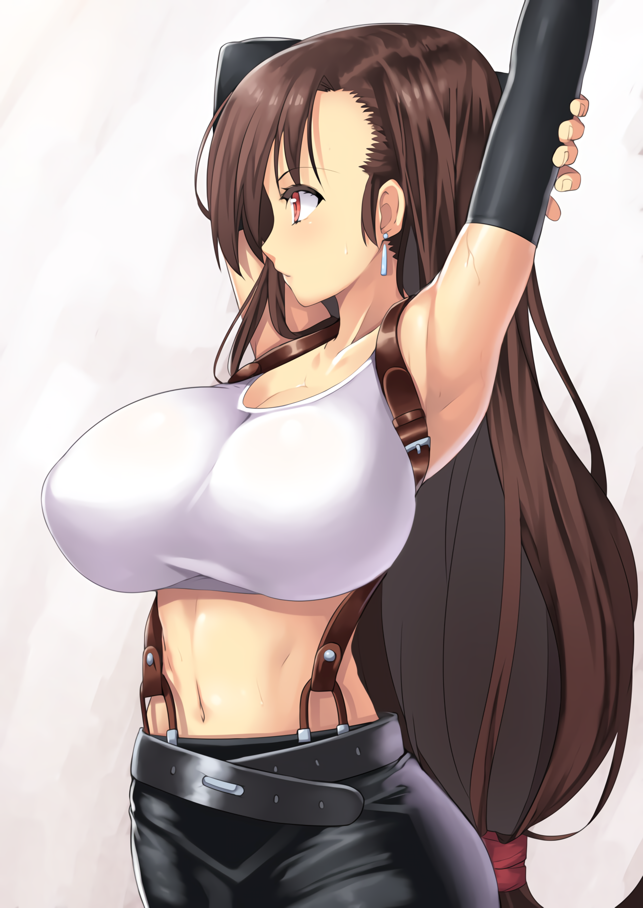 Anime 1254x1770 big boobs Tifa Lockhart Final Fantasy VII Nagase Haruhito h...