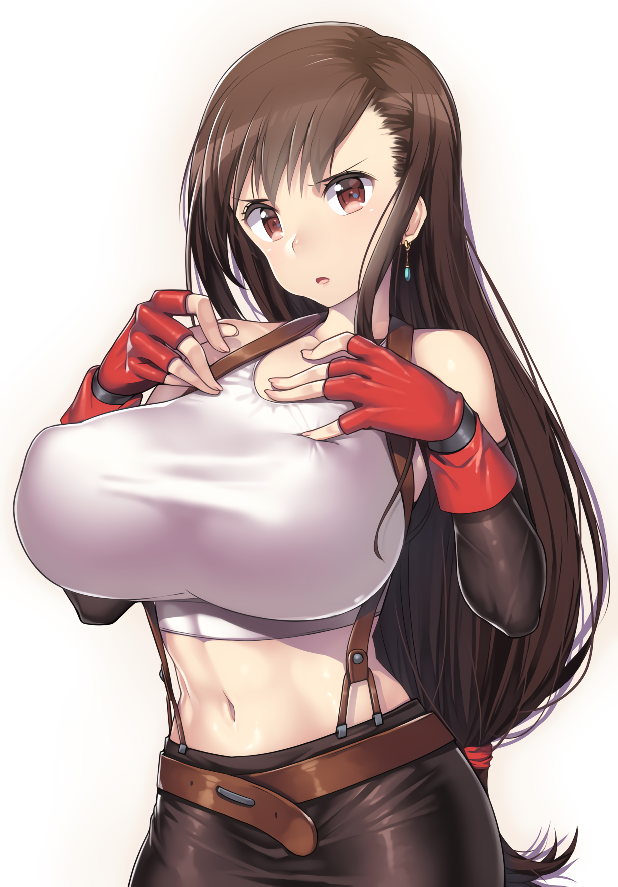 Anime 1234x1770 Final Fantasy VII Tifa Lockhart big boobs Nagase Haruhito
