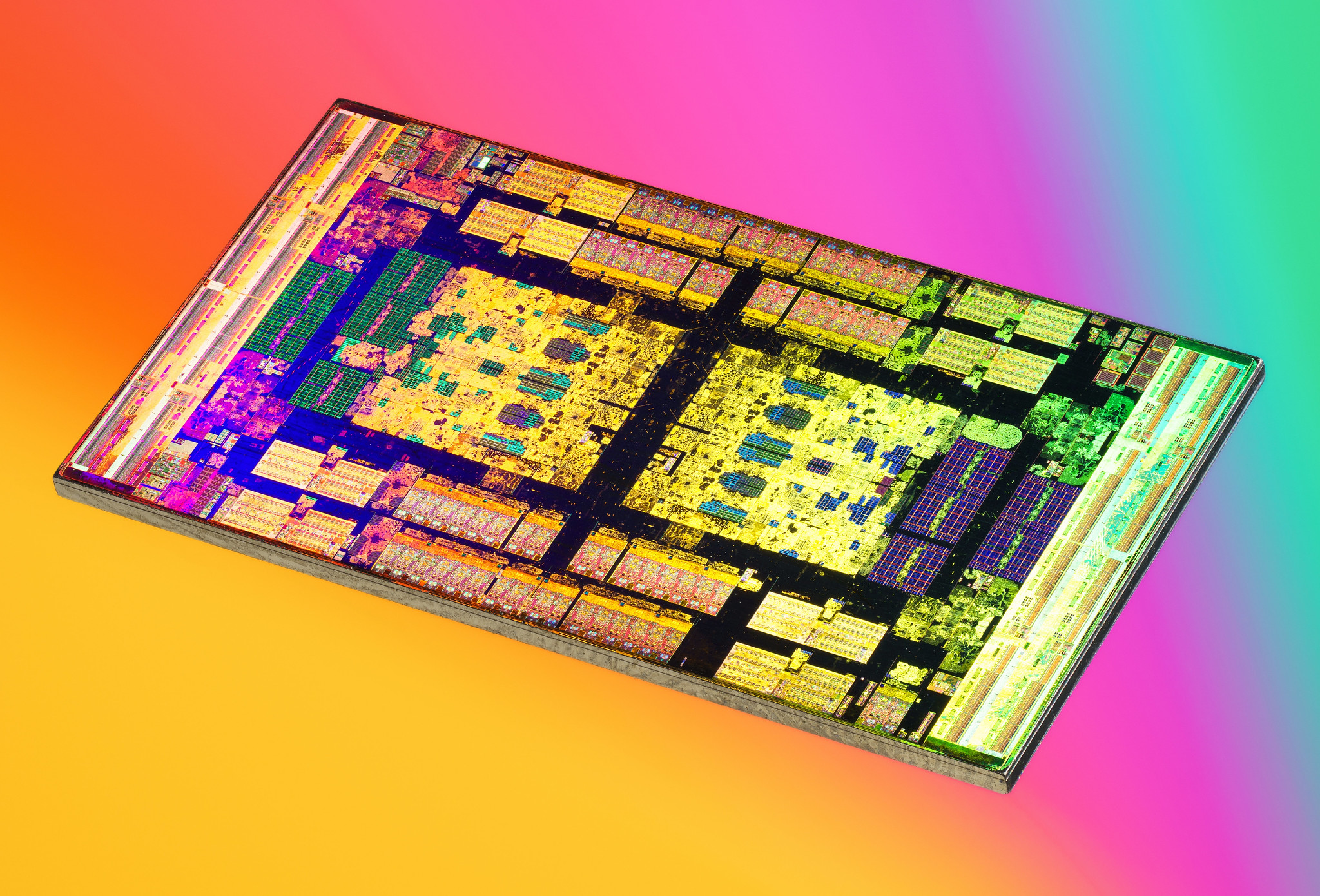 General 2048x1390 AMD CPU chips microchip technology closeup simple background colorful