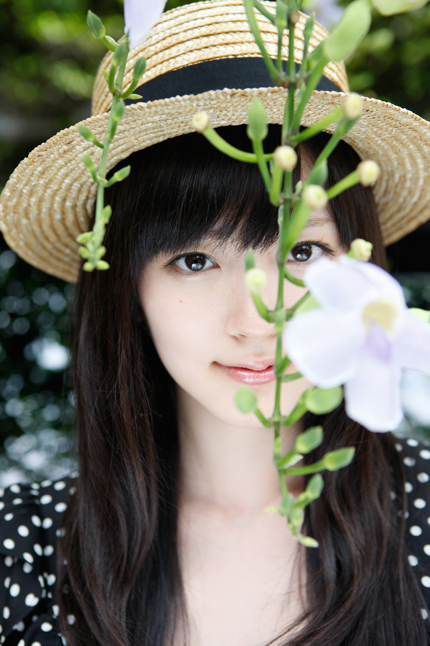 People 853x1280 Airi Suzuki Asian women brunette women with hats face frontal view Japanese women Japanese
