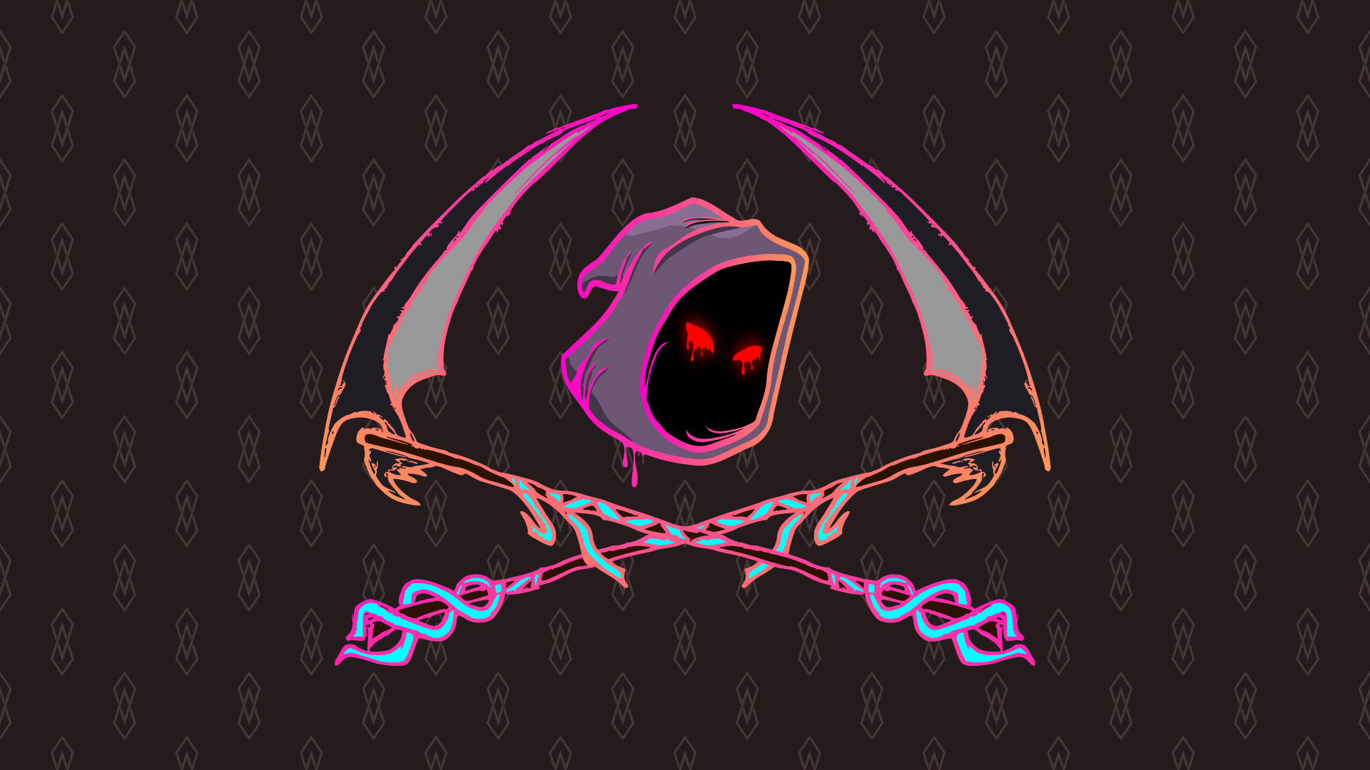 grim reaper scythe pattern