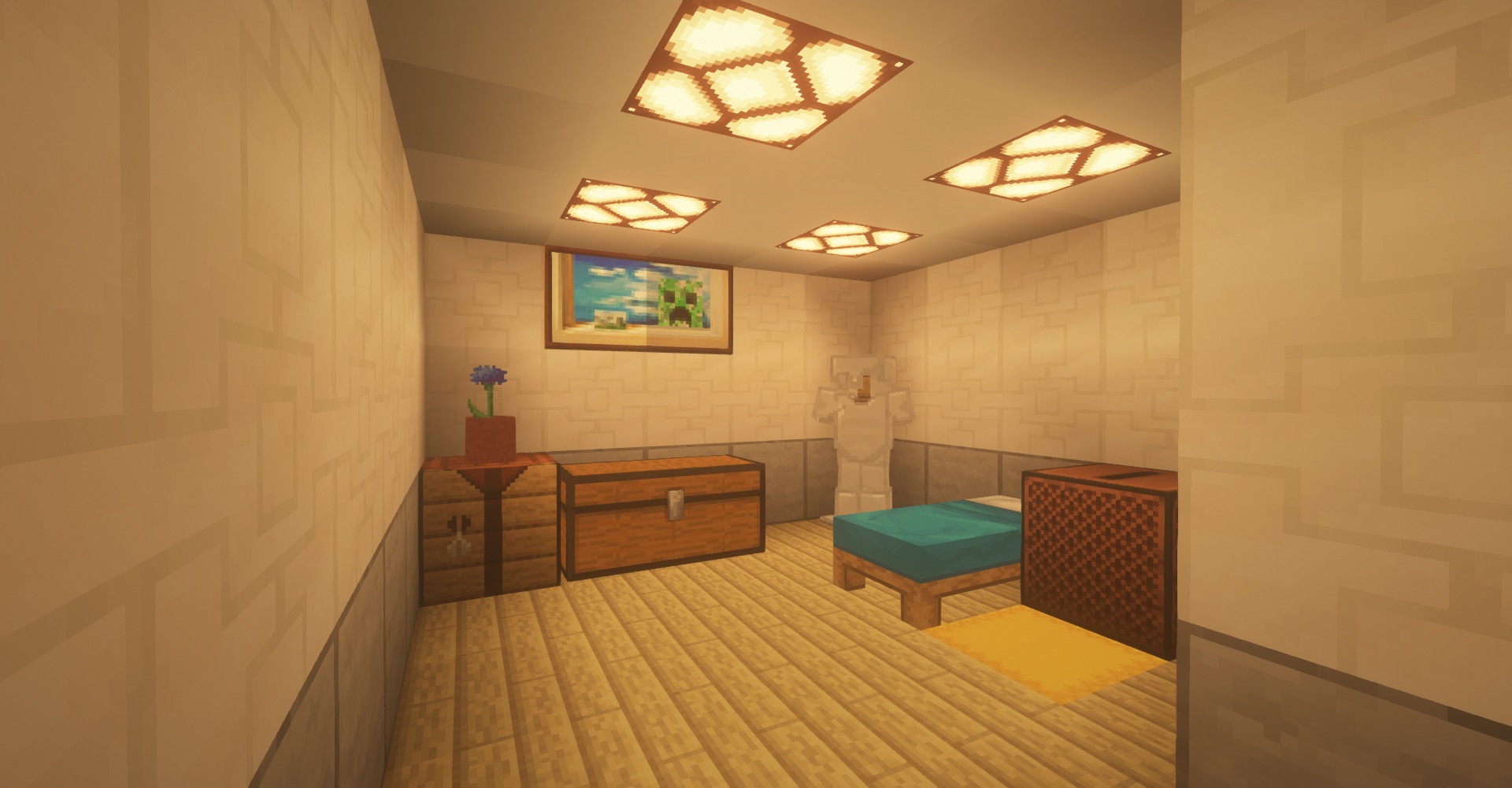 General 1920x1001 Minecraft living rooms PC gaming screen shot