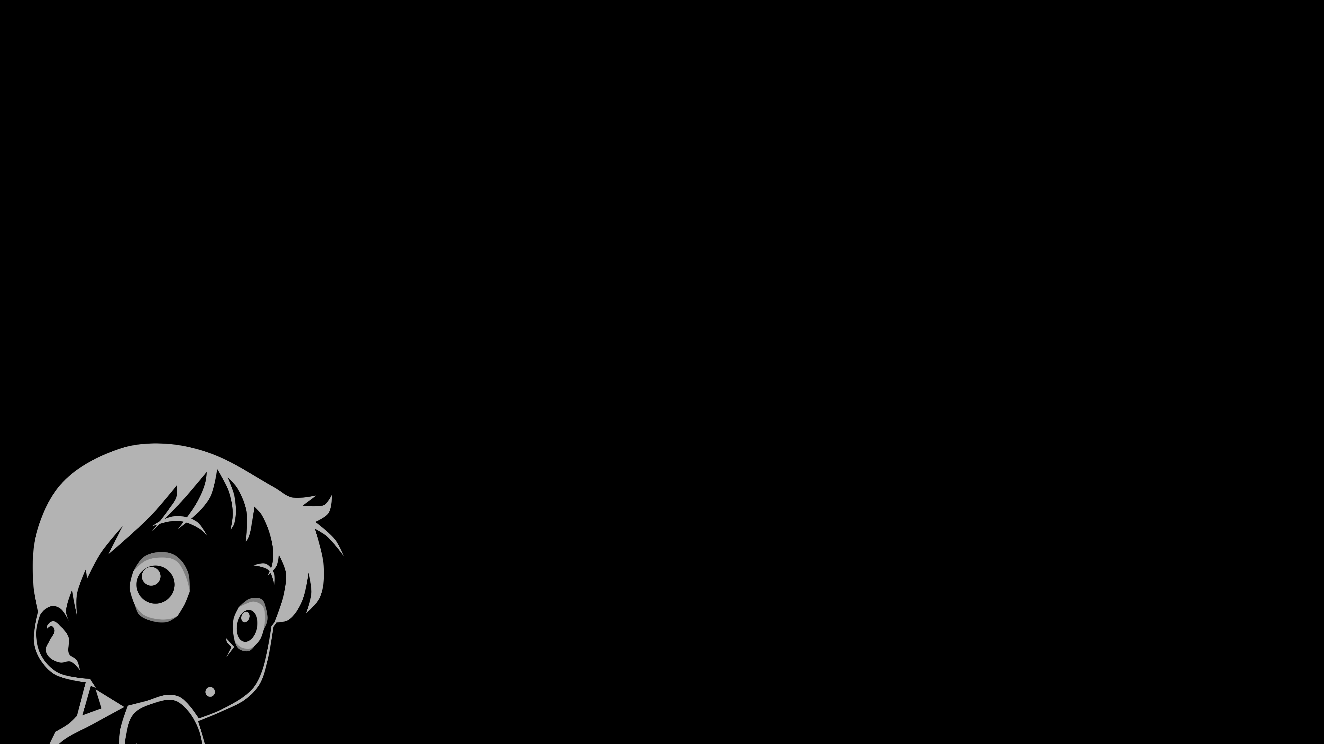 Anime 4269x2400 simple background black background anime minimalism anime boys