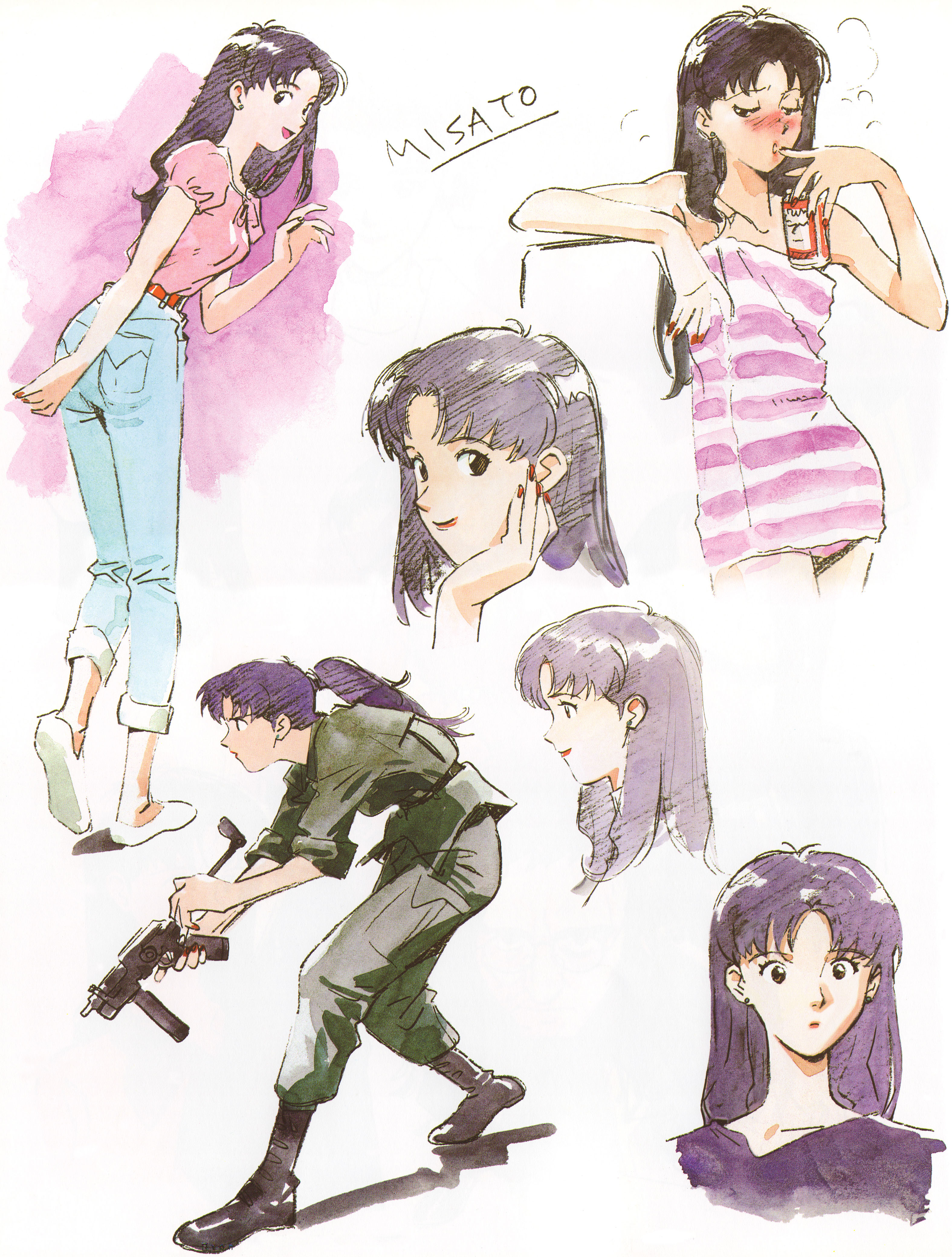 Anime 3150x4160 Katsuragi Misato Neon Genesis Evangelion women