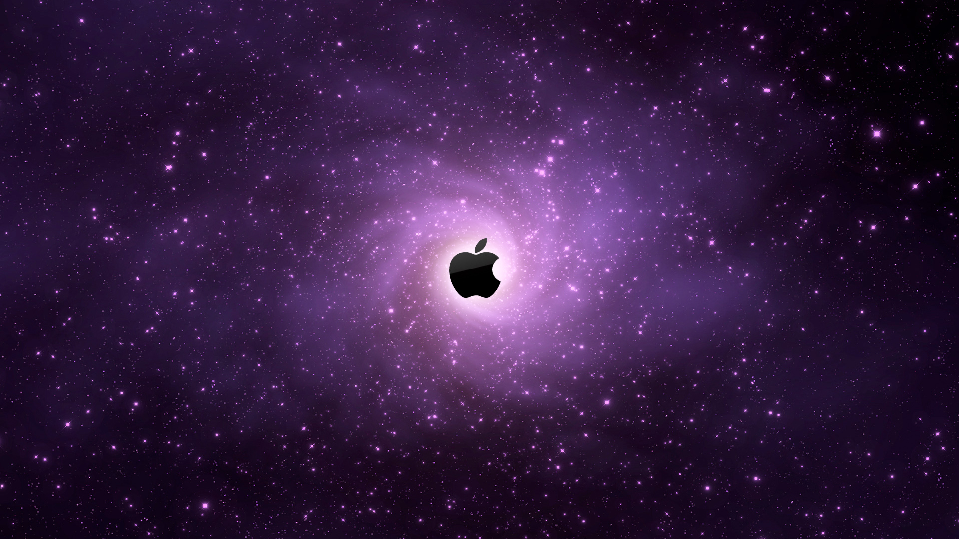 General 1920x1080 Apple Inc. space galaxy purple logo brand