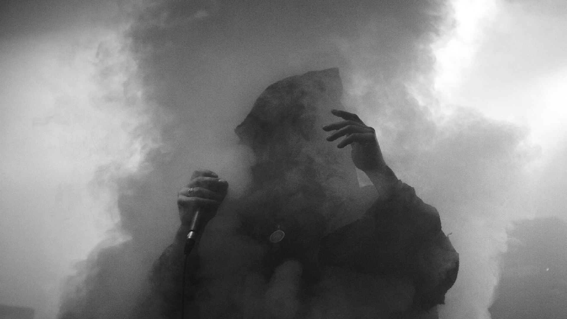 General 1920x1080 mist monochrome concerts microphone Sunn O))) smoke gray smoke background