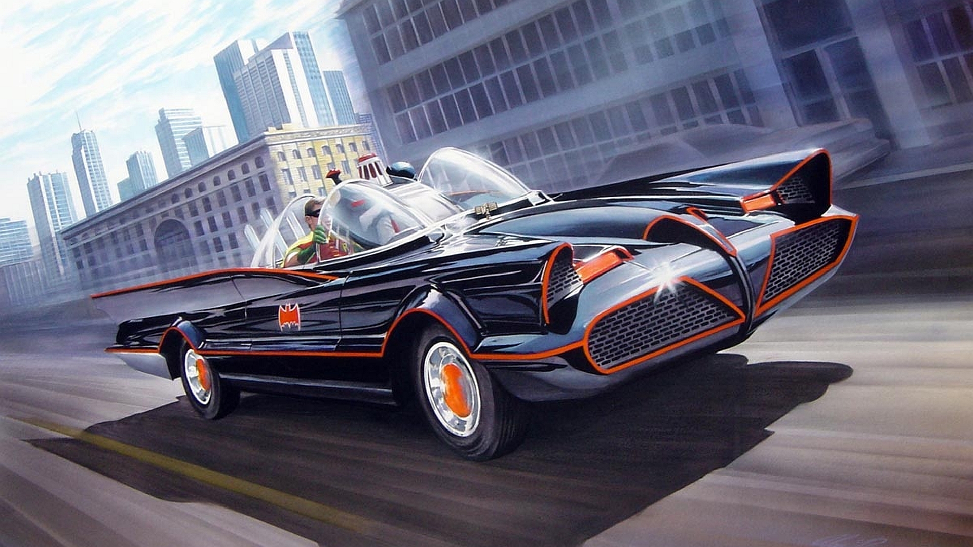 General 1920x1080 DC Comics TV Batman and Robin Batman Batmobile car artwork vehicle
