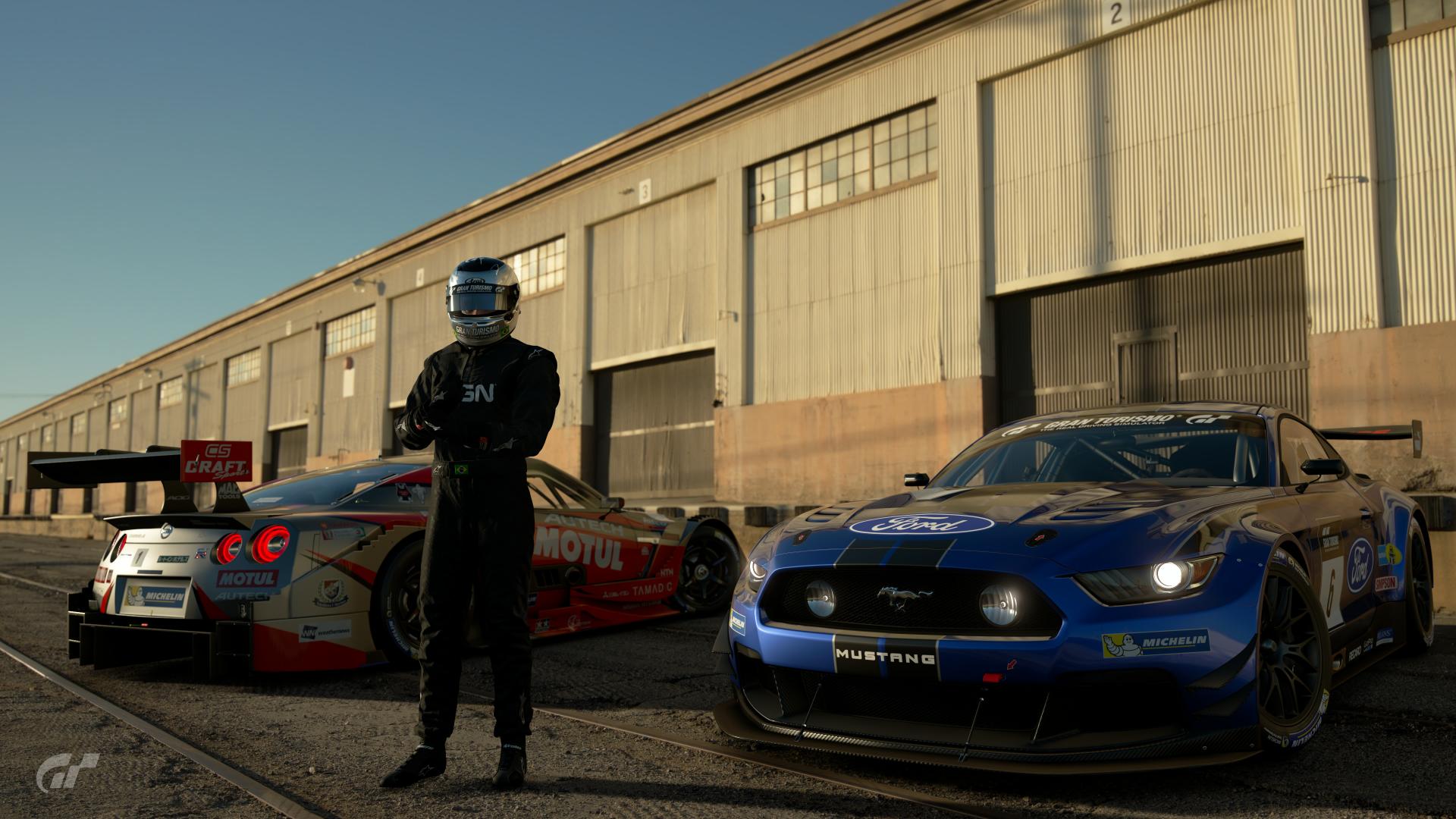 General 1920x1080 Gran Turismo Sport car Gran Turismo Ford Nissan Ford Mustang Nissan GT-R race cars muscle cars American cars Japanese cars video games
