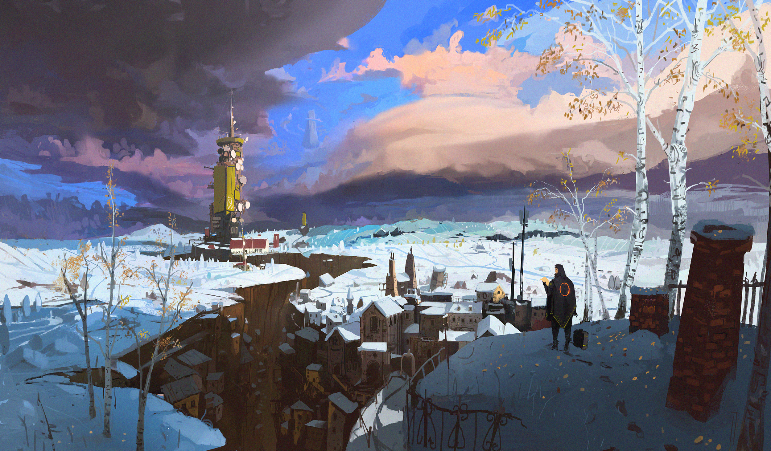 General 2500x1464 painting winter snow