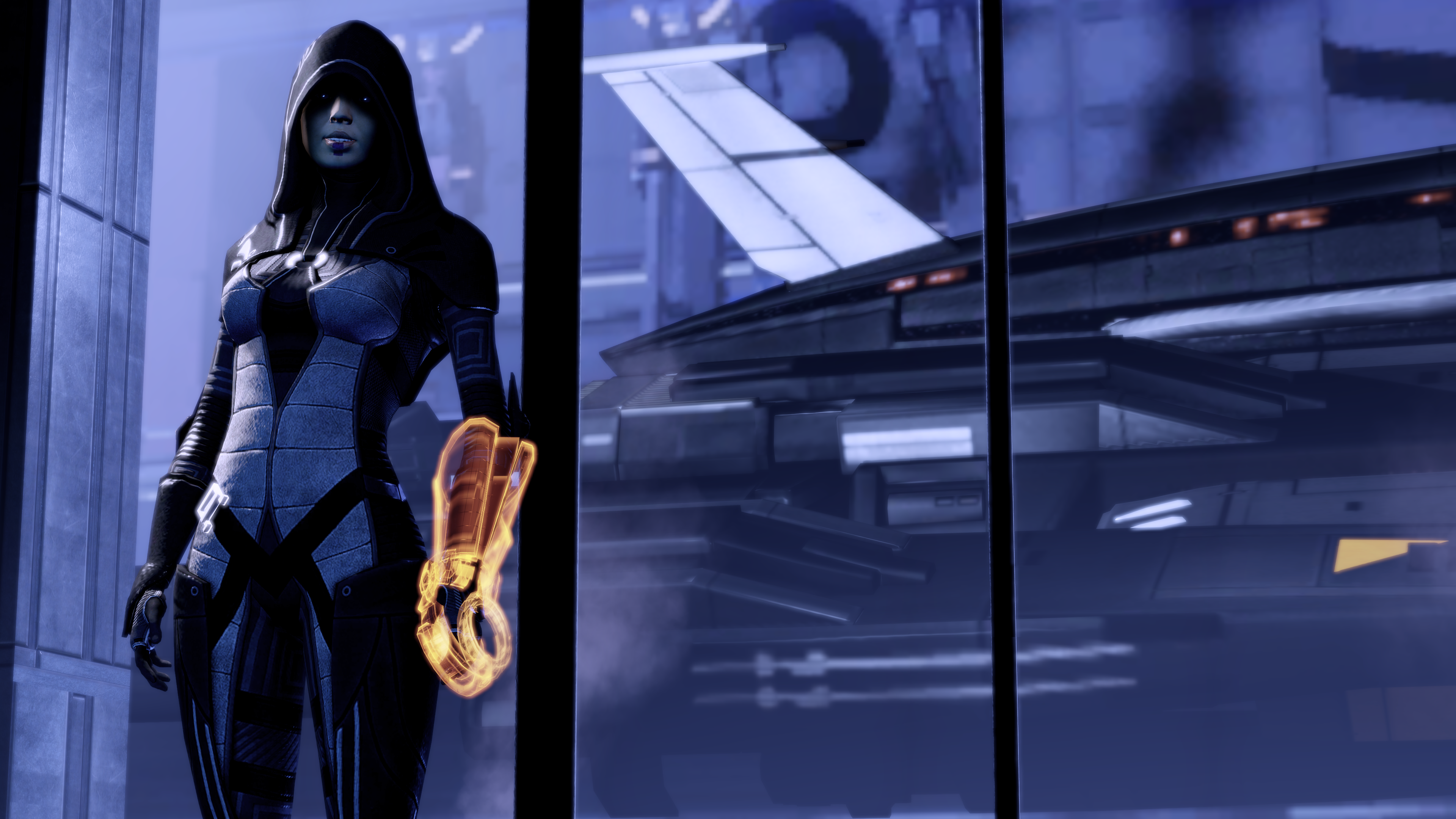 General 3840x2160 Mass Effect science fiction Kasumi Goto Mass Effect 2 Normandy SR-2 video games PC gaming science fiction women