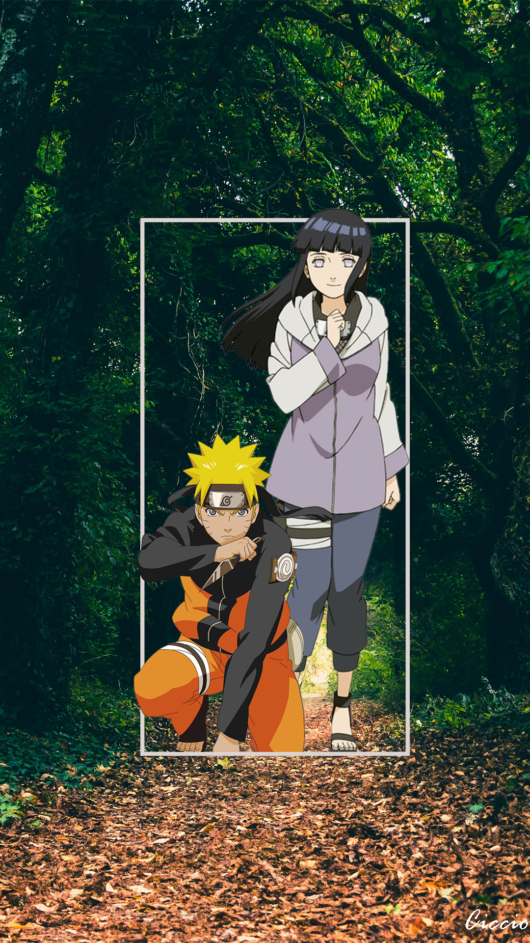 Anime 1080x1920 anime Naruto (anime) anime boys anime girls Hyuuga Hinata picture-in-picture