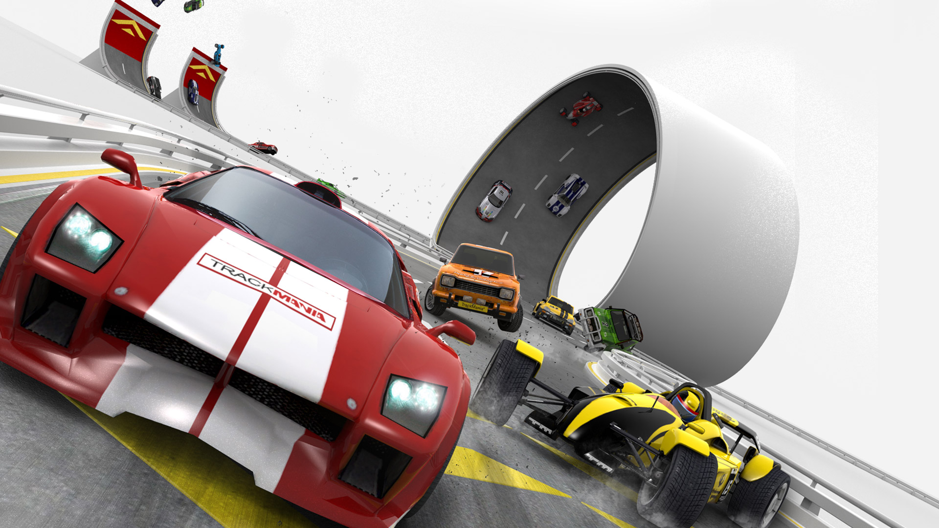 General 1920x1080 TrackMania TrackMania Forever Maniaplanet Nadeo video games frontal view dutch tilt Ubisoft