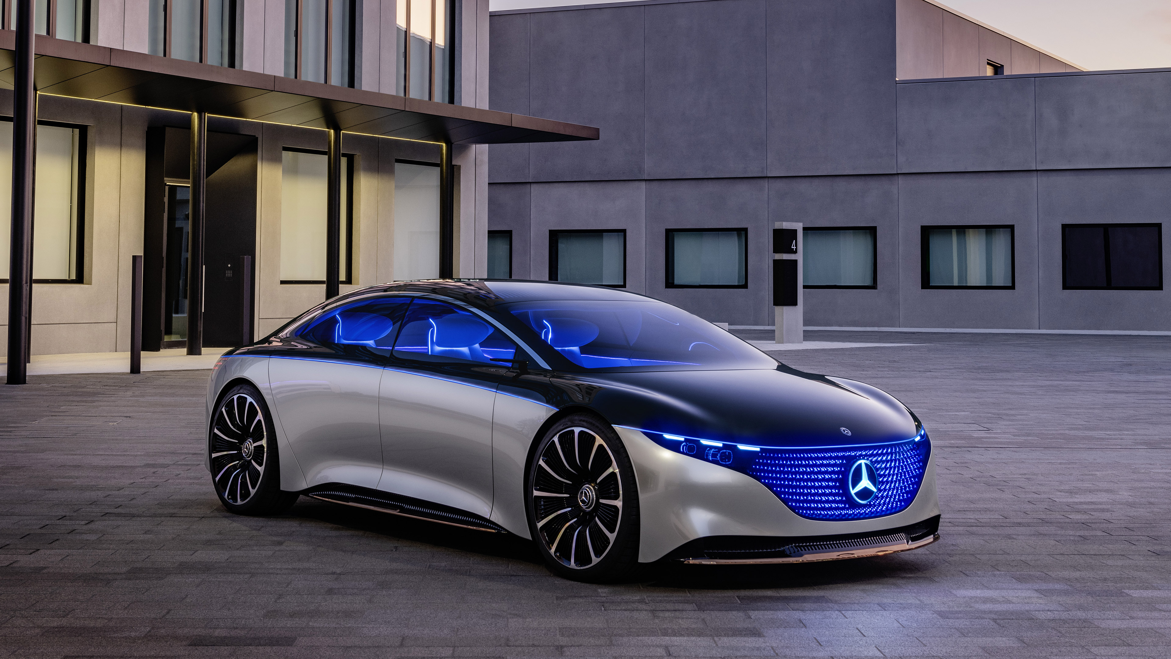 General 3840x2160 Mercedes-Benz Vision EQS concept cars car vehicle