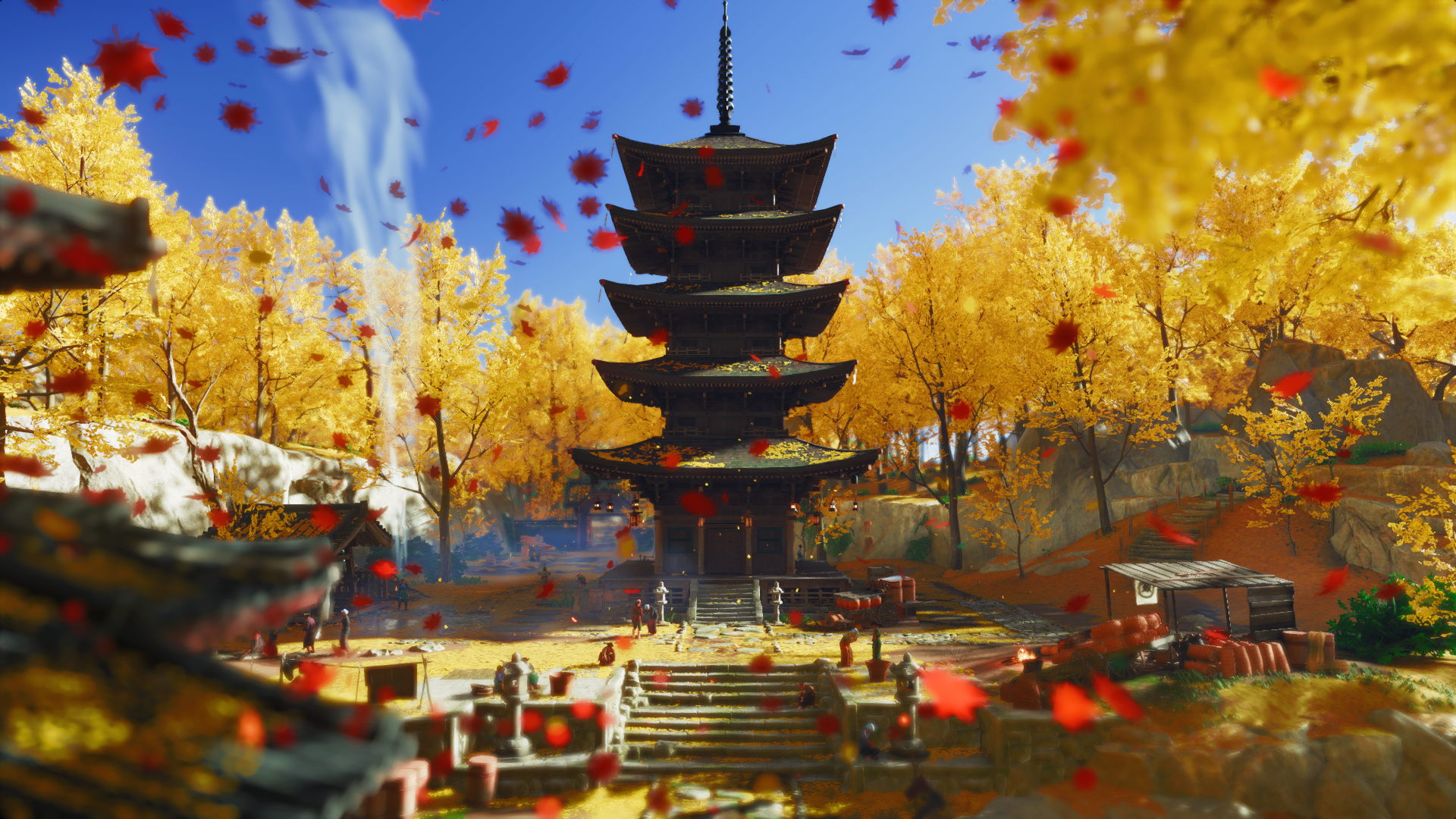 General 1920x1080 PlayStation 4 Ghost of Tsushima  video games Sucker Punch Productions pagoda
