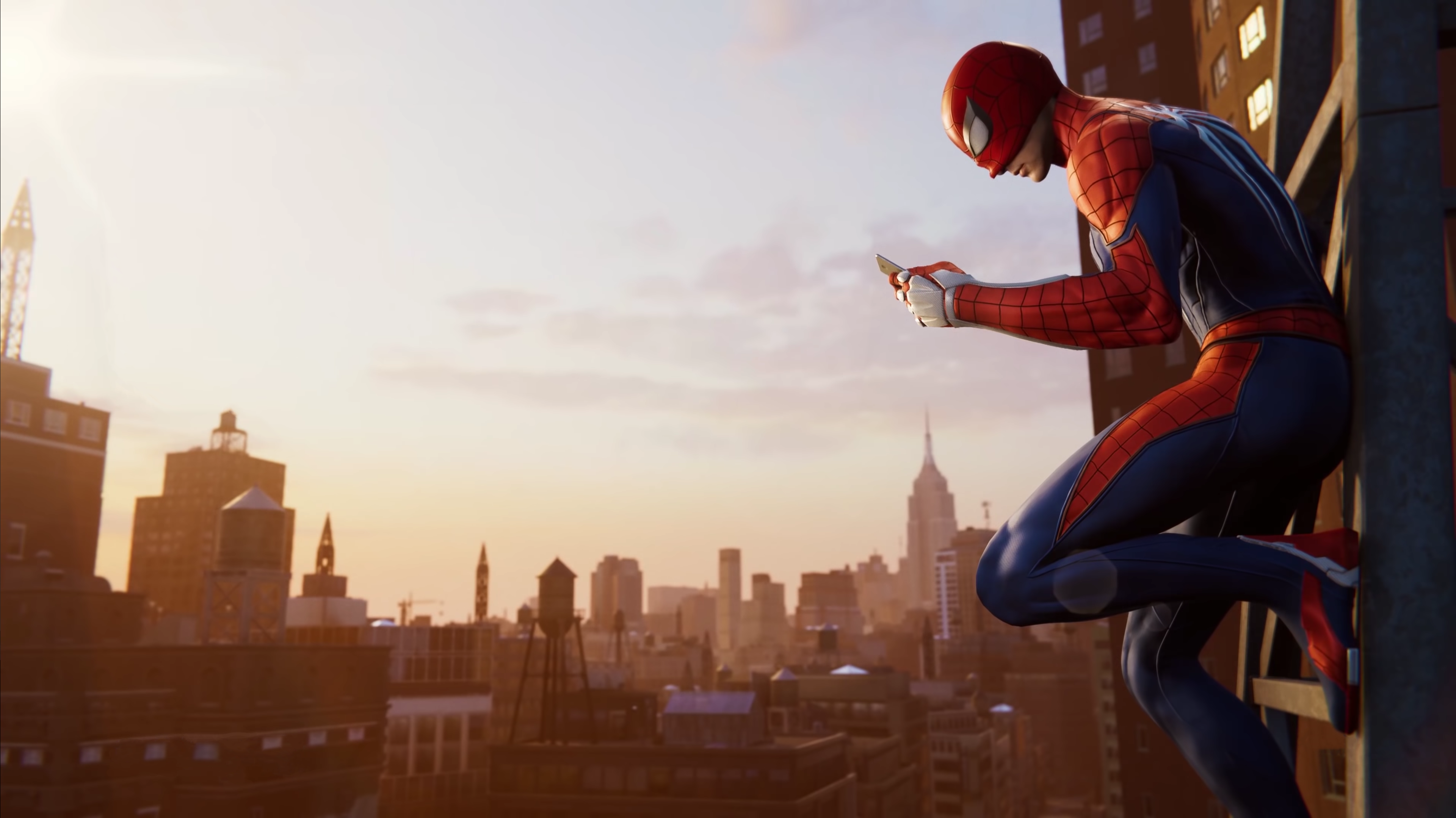 General 3841x2159 Spider-Man Marvel Comics New York City cityscape Spider-Man (2018) Insomniac Games Marvel's Spider-Man digital art