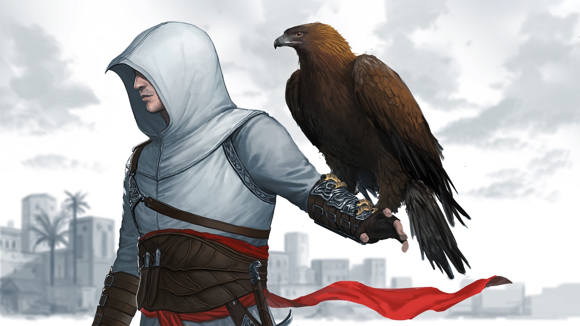 General 1920x1080 video games video game art Assassin's Creed animals hoods birds