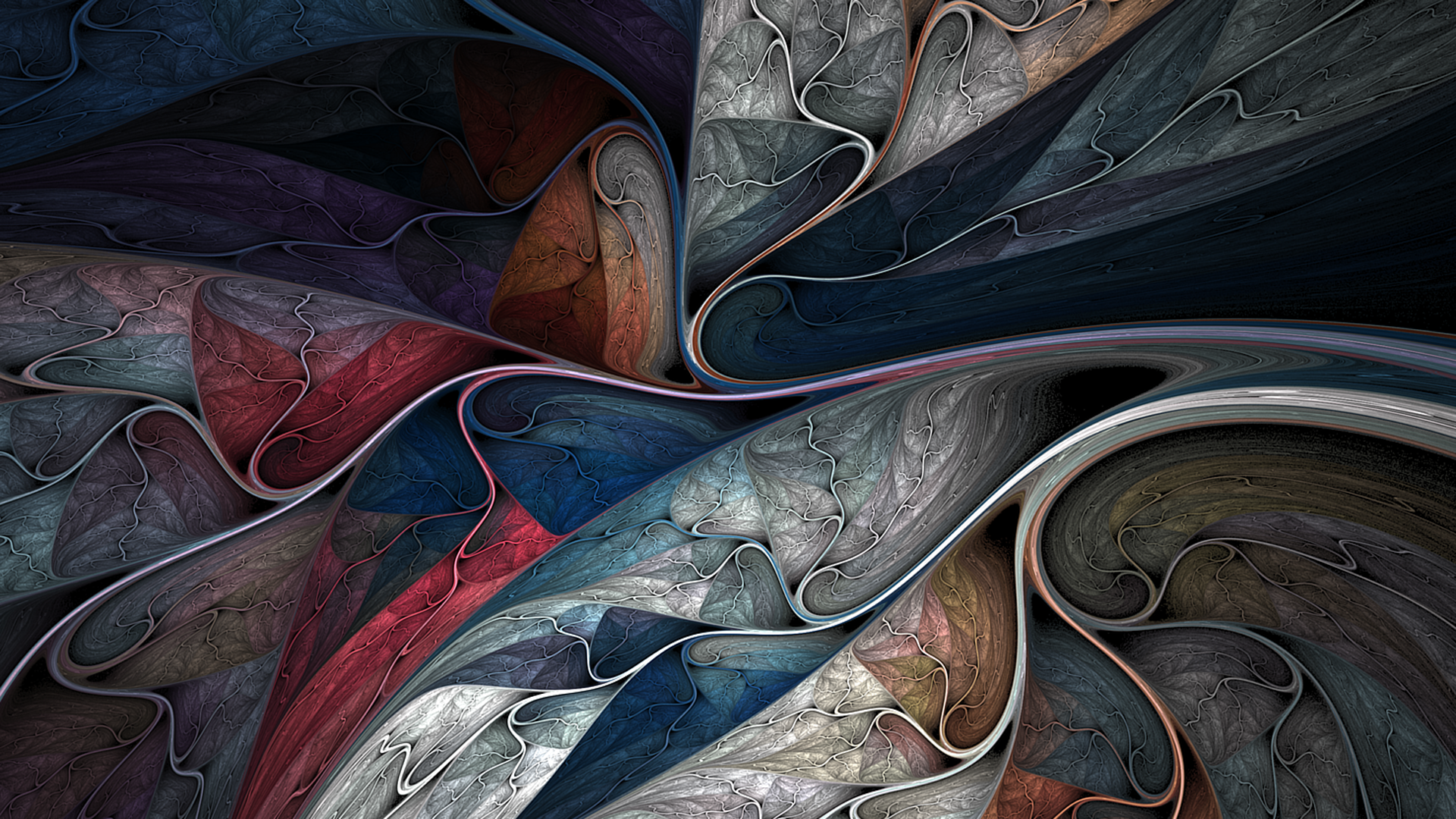General 1920x1080 abstract colorful shapes digital art