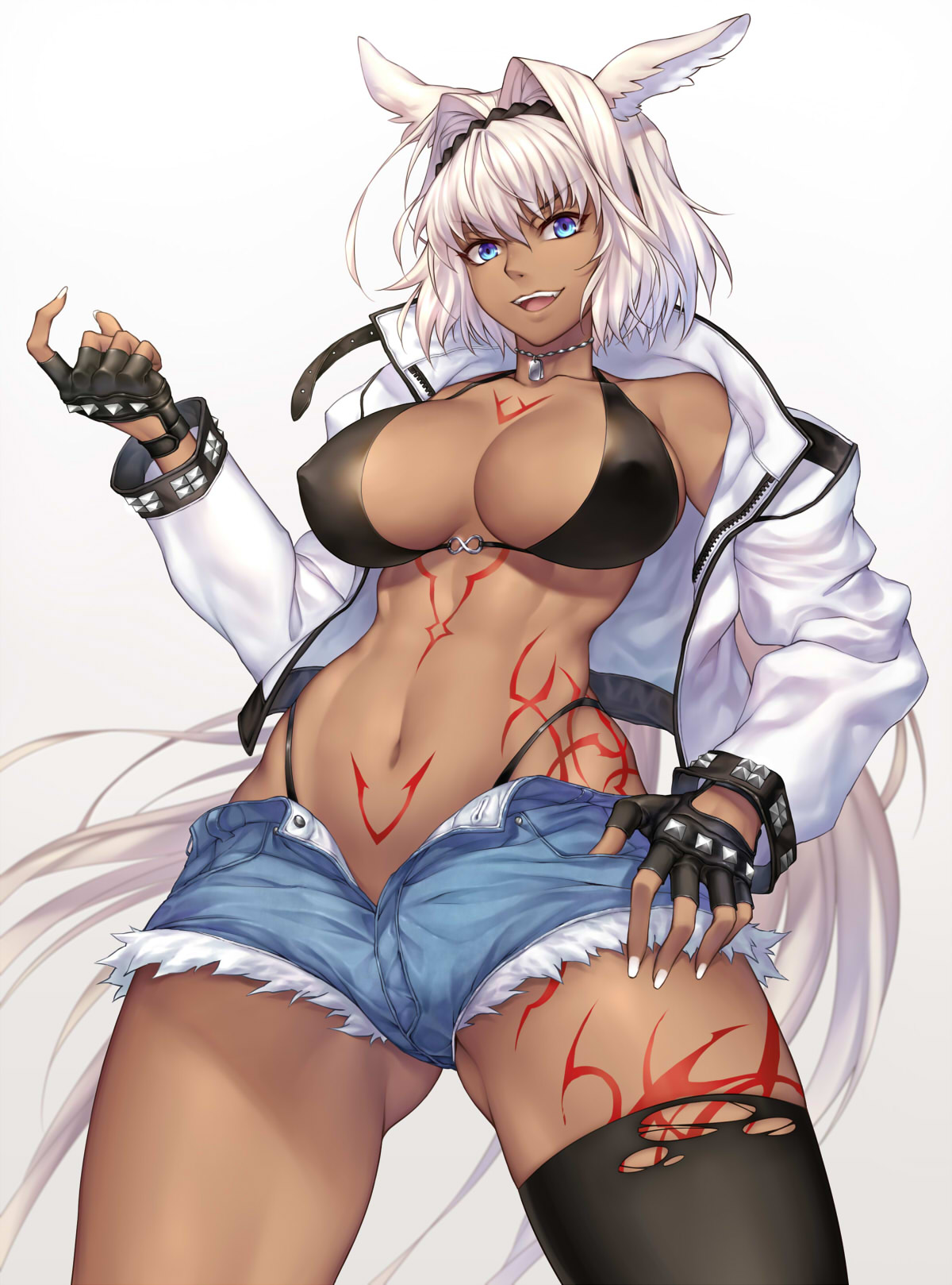 Anime 1200x1618 Fate/Grand Order white background cleavage big boobs