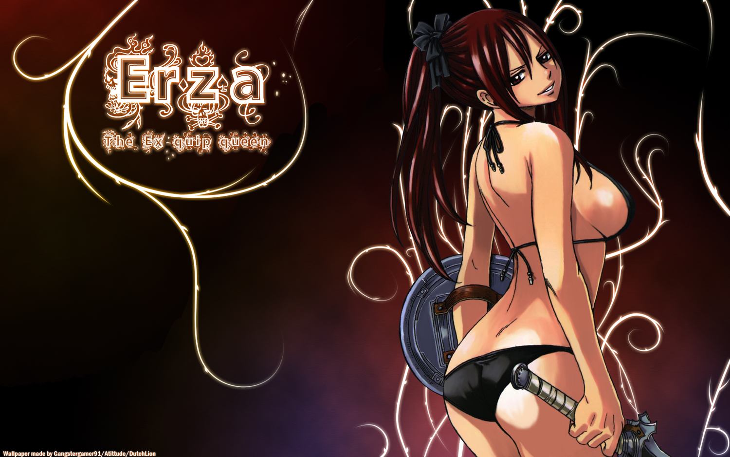 Anime 1500x938 Scarlet Erza Fairy Tail bikini manga