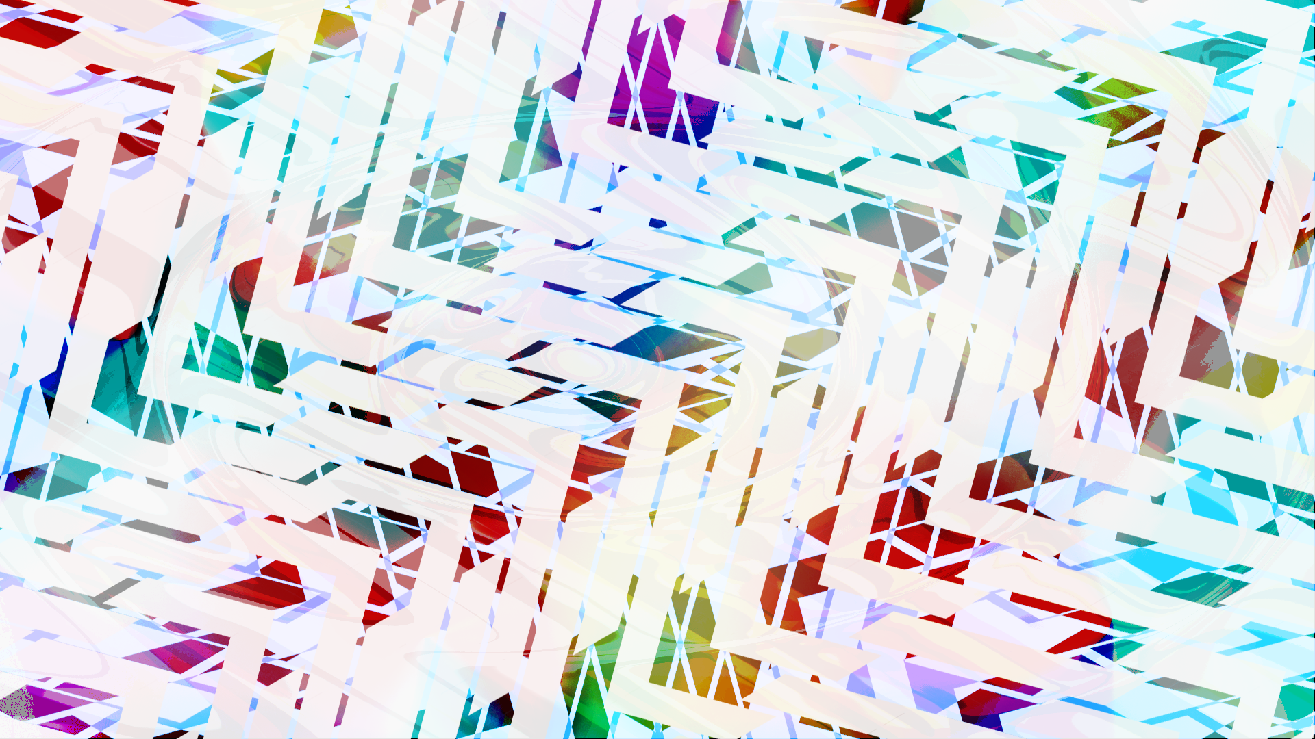 General 1920x1080 lines abstract digital art colorful white