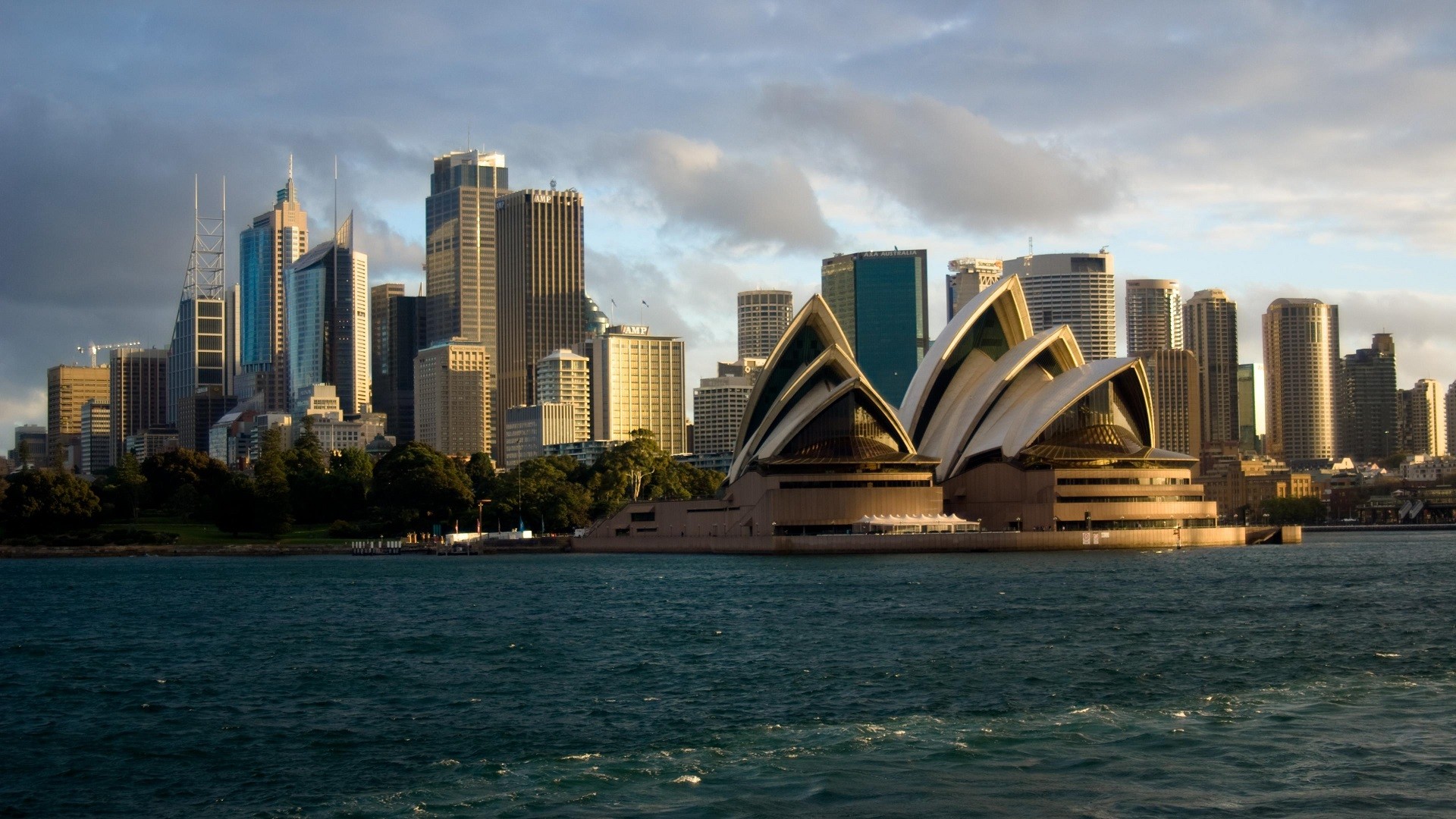 General 1920x1080 Sydney Australia Sydney Opera House city skyscraper sea cityscape water