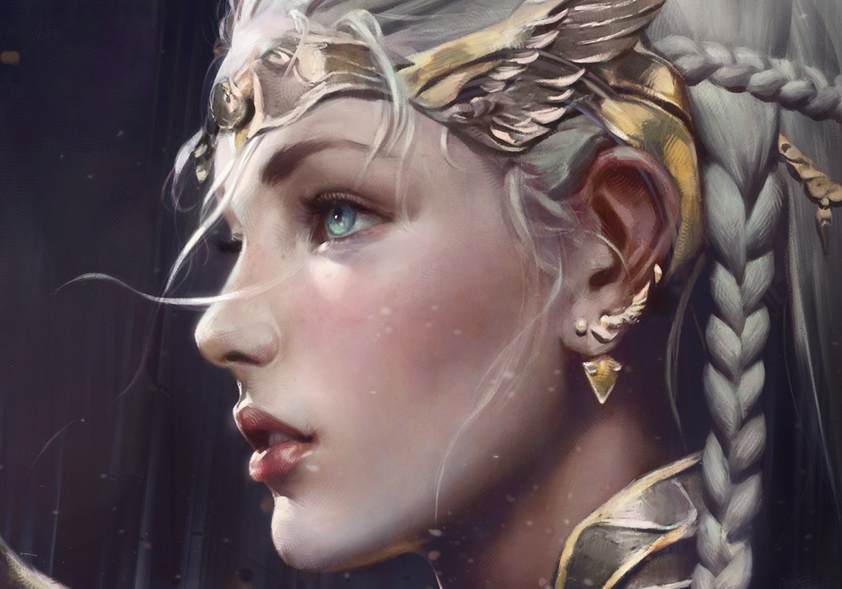 General 1659x1161 fantasy art princess fantasy girl blue eyes face artwork profile women