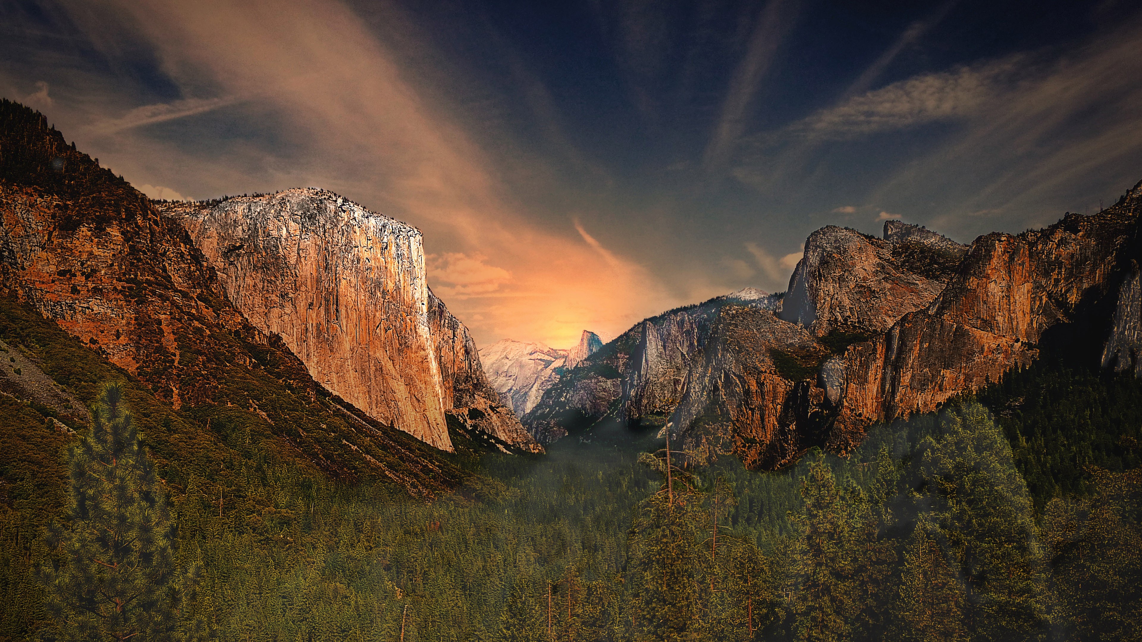 General 3840x2160 photography landscape Yosemite National Park California USA El Capitan