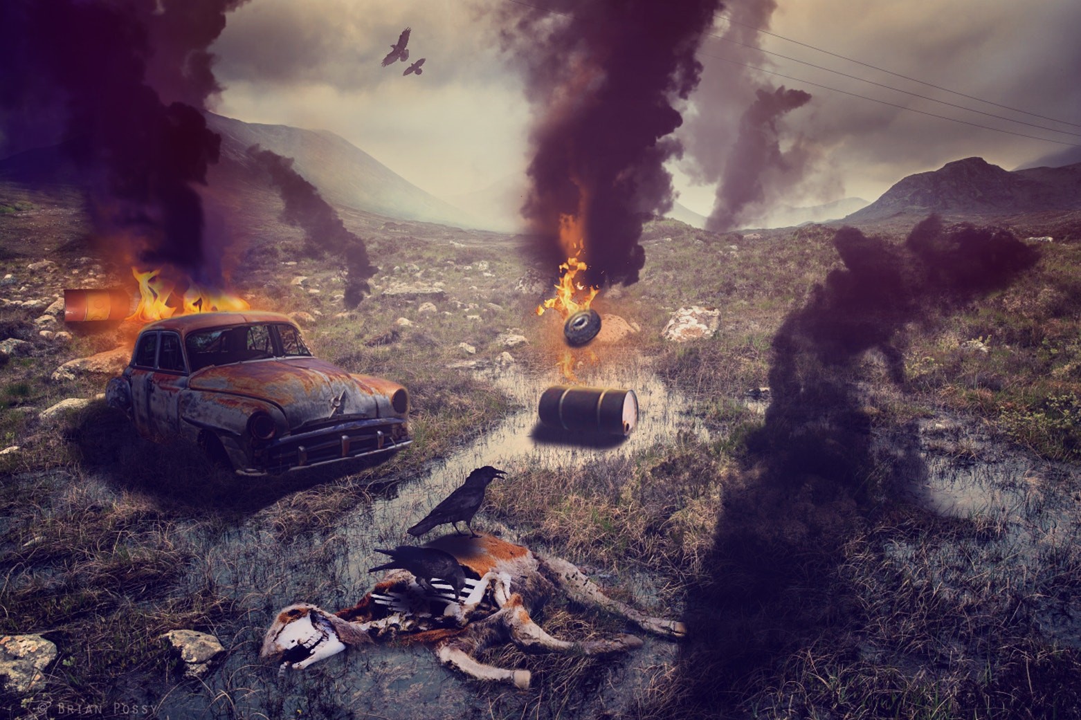 General 1562x1041 digital art apocalyptic fire landscape wreck 500px