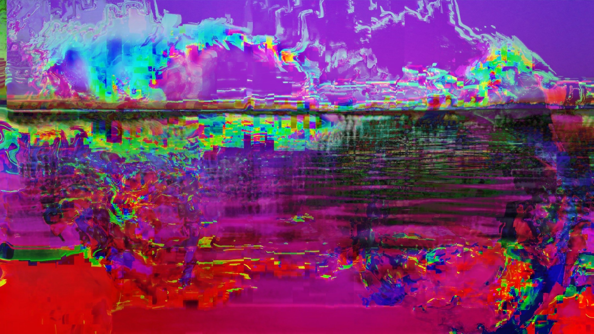 General 1920x1080 glitch art LSD abstract digital art Zloizloizloi