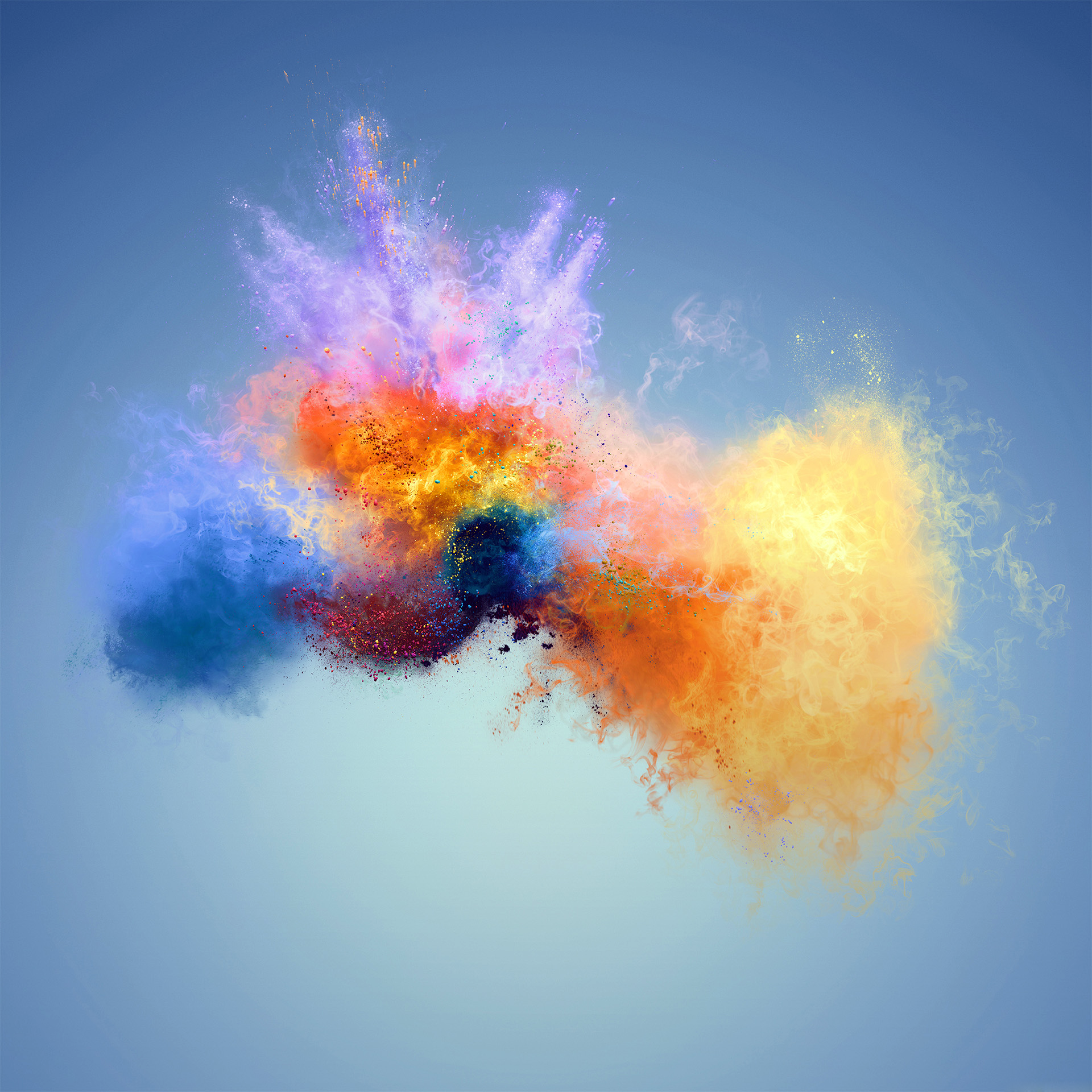 General 1920x1920 abstract colorful digital art paint splatter