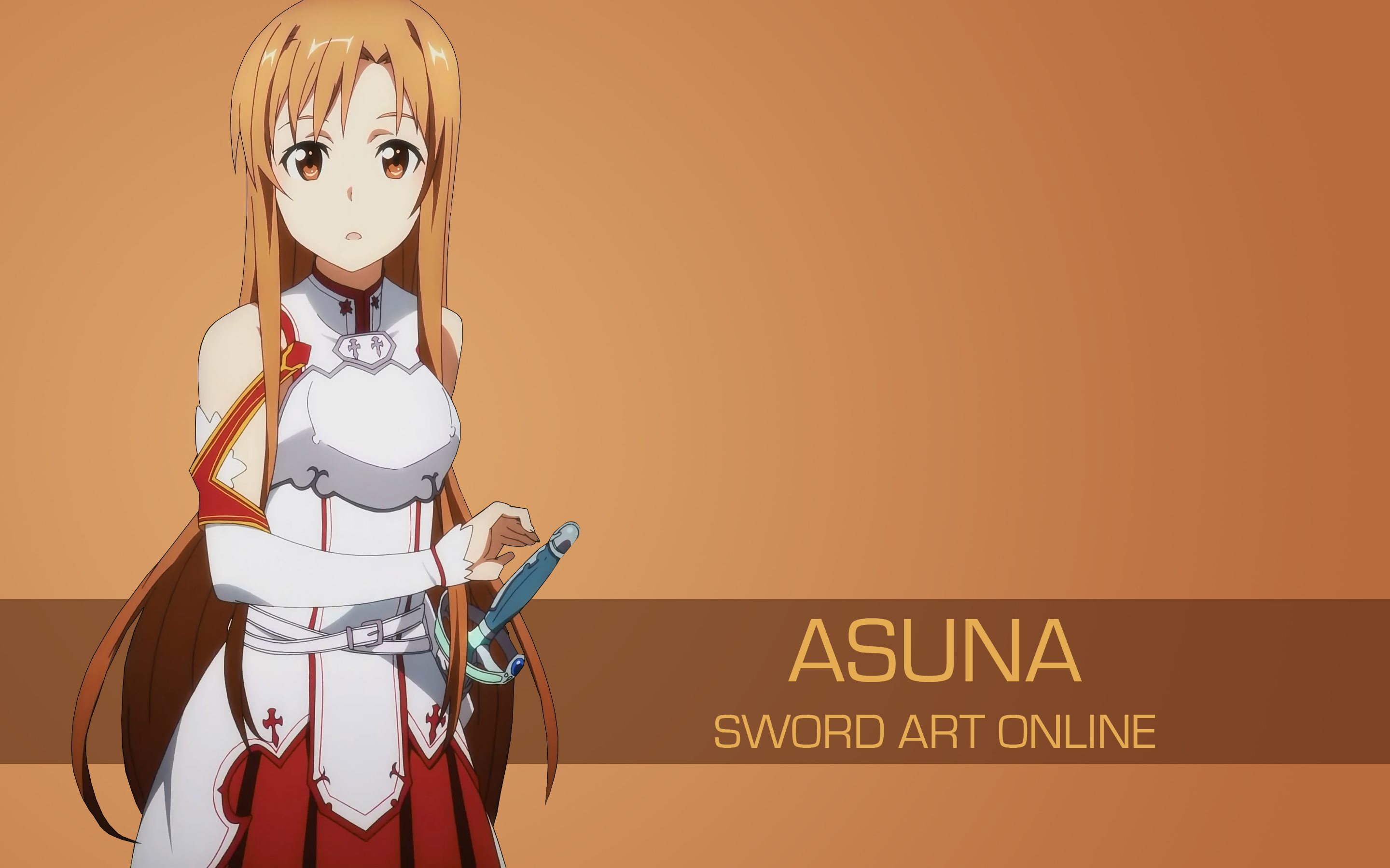 Anime 2880x1800 Sword Art Online anime girls Yuuki Asuna (Sword Art Online) simple background