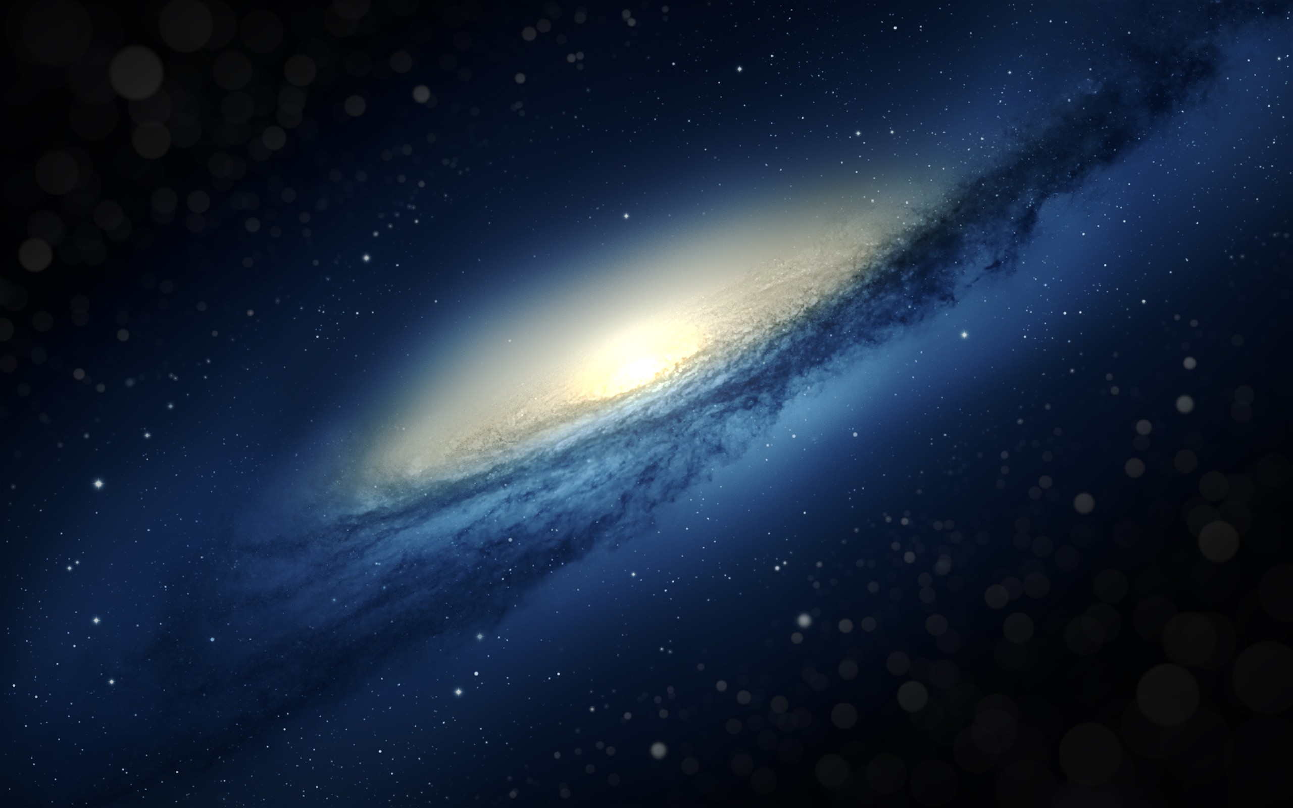 General 2560x1600 galaxy stars universe blue space tilt shift NGC 3190 digital art space art spiral galaxy