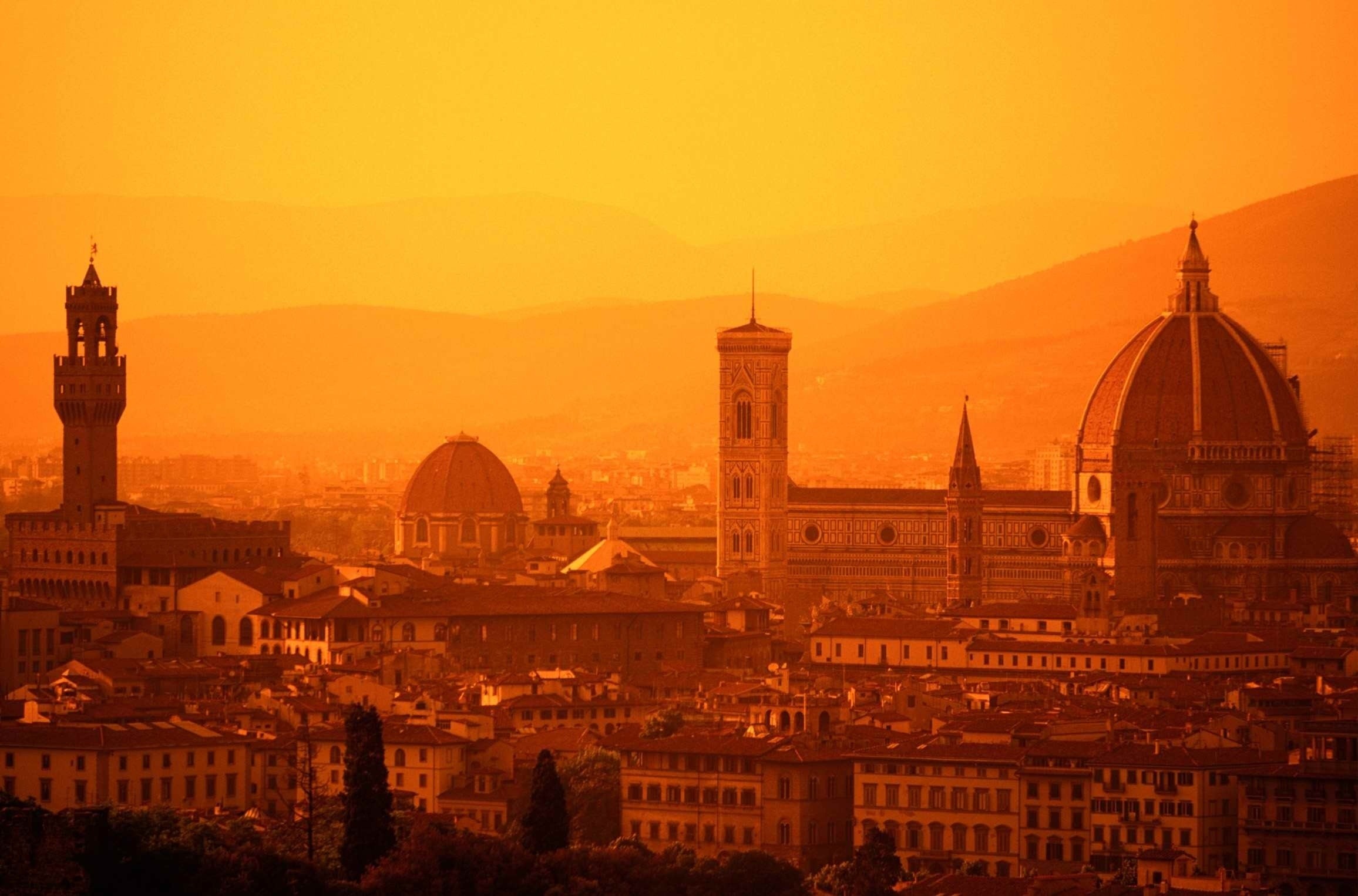 General 2312x1526 Florence Italy sunset city cityscape rooftops sky sunlight