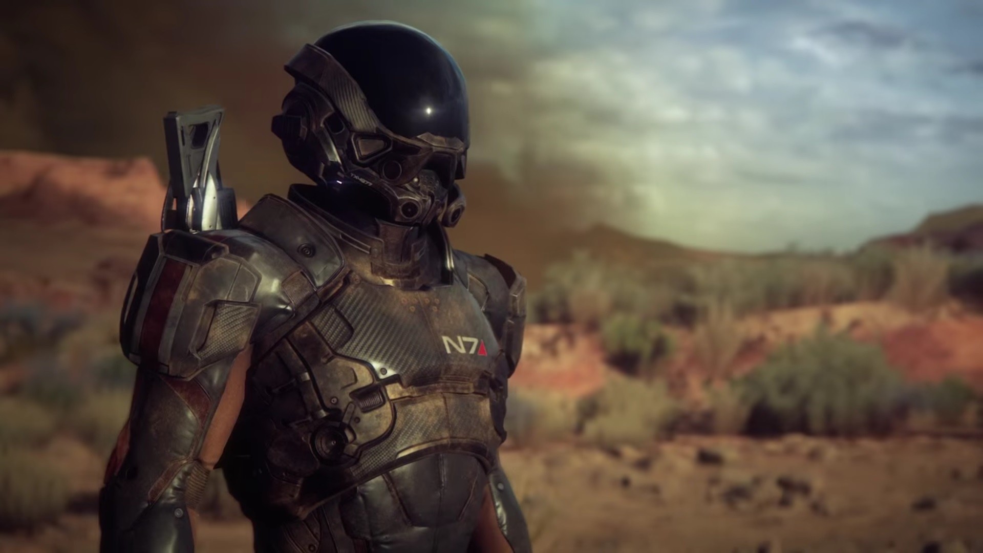 General 1920x1080 Mass Effect: Andromeda CGI Mass Effect digital art science fiction video games PC gaming screen shot futuristic armor