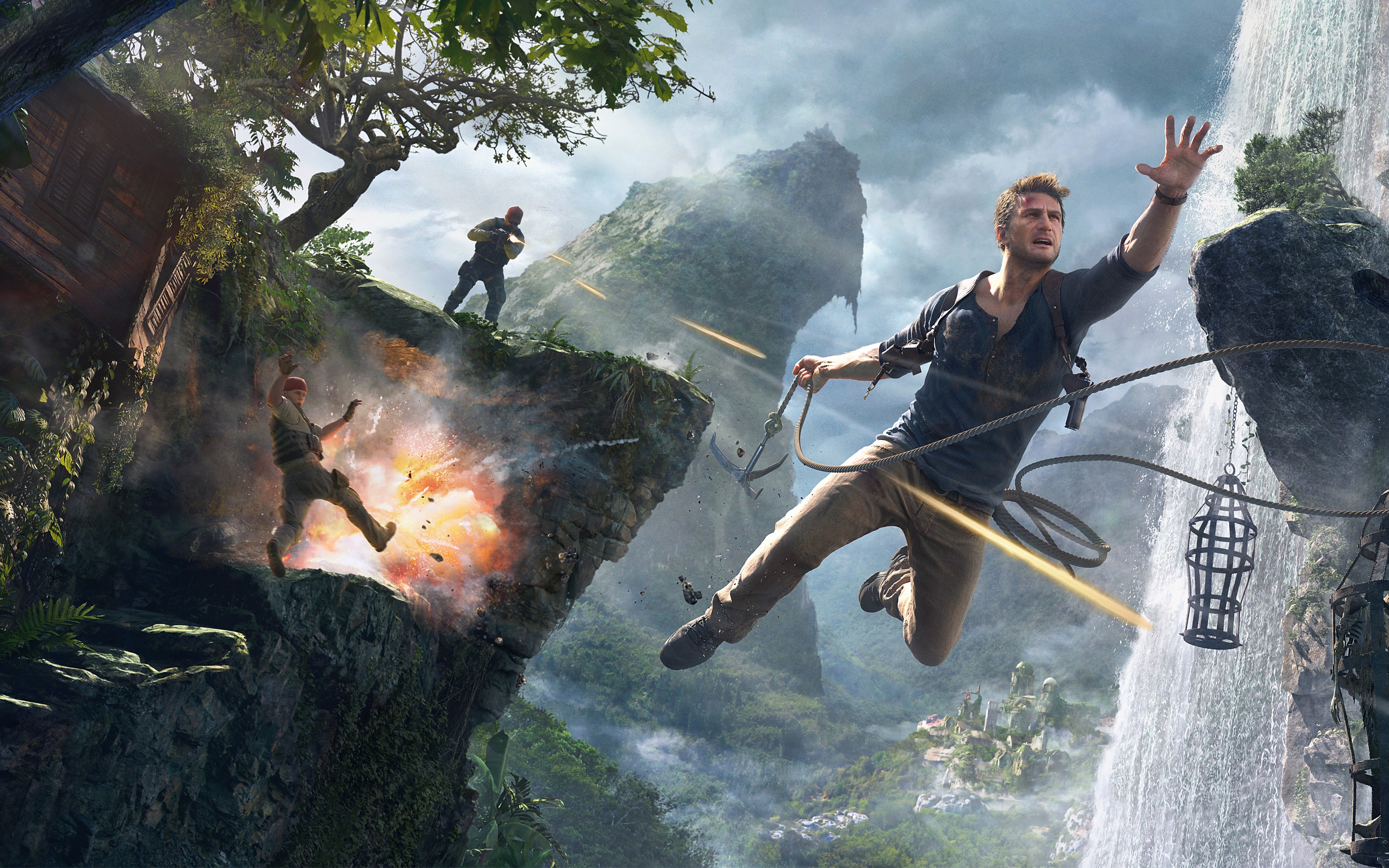 General 2880x1800 Uncharted 4: A Thief's End Nathan Drake uncharted  video games Naughty Dog PlayStation 4 Playstation 4 Pro PlayStation video game characters