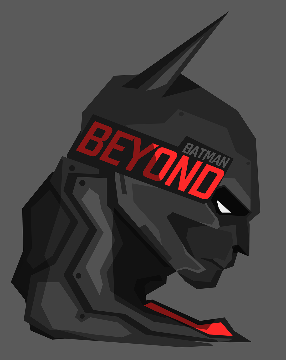 General 1200x1510 Batman Beyond Bosslogic Batman superhero profile gray background