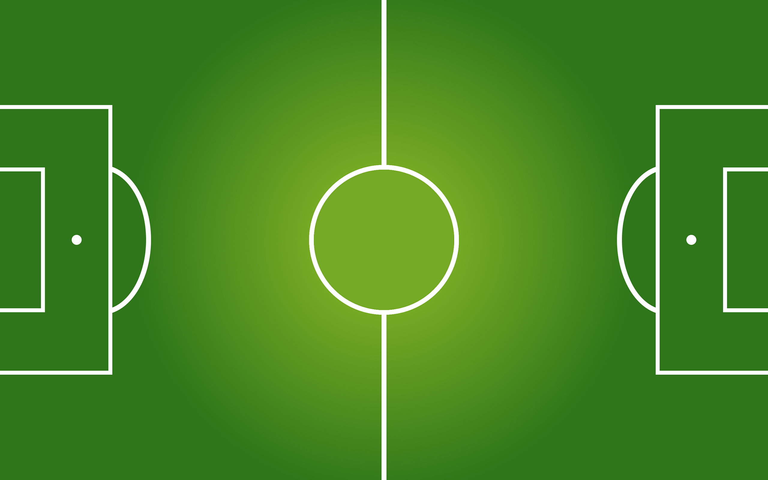 General 2560x1600 soccer pitches sport minimalism gradient green green background digital art simple background