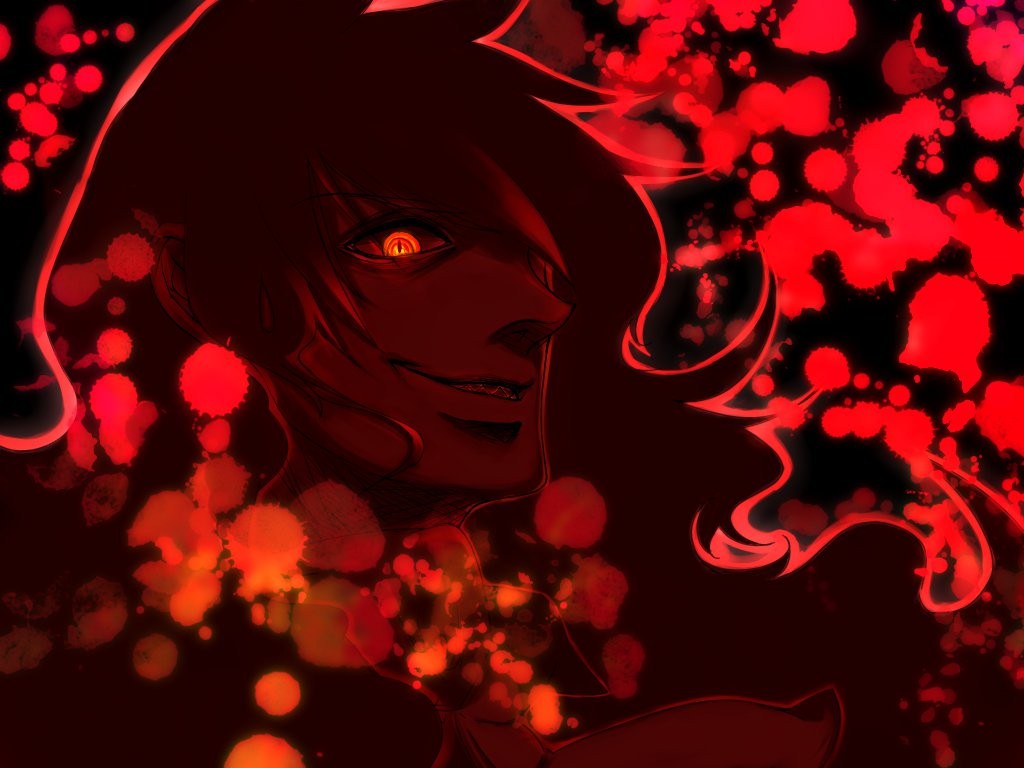 Anime 1024x768 anime Hellsing Alucard red eyes red background red