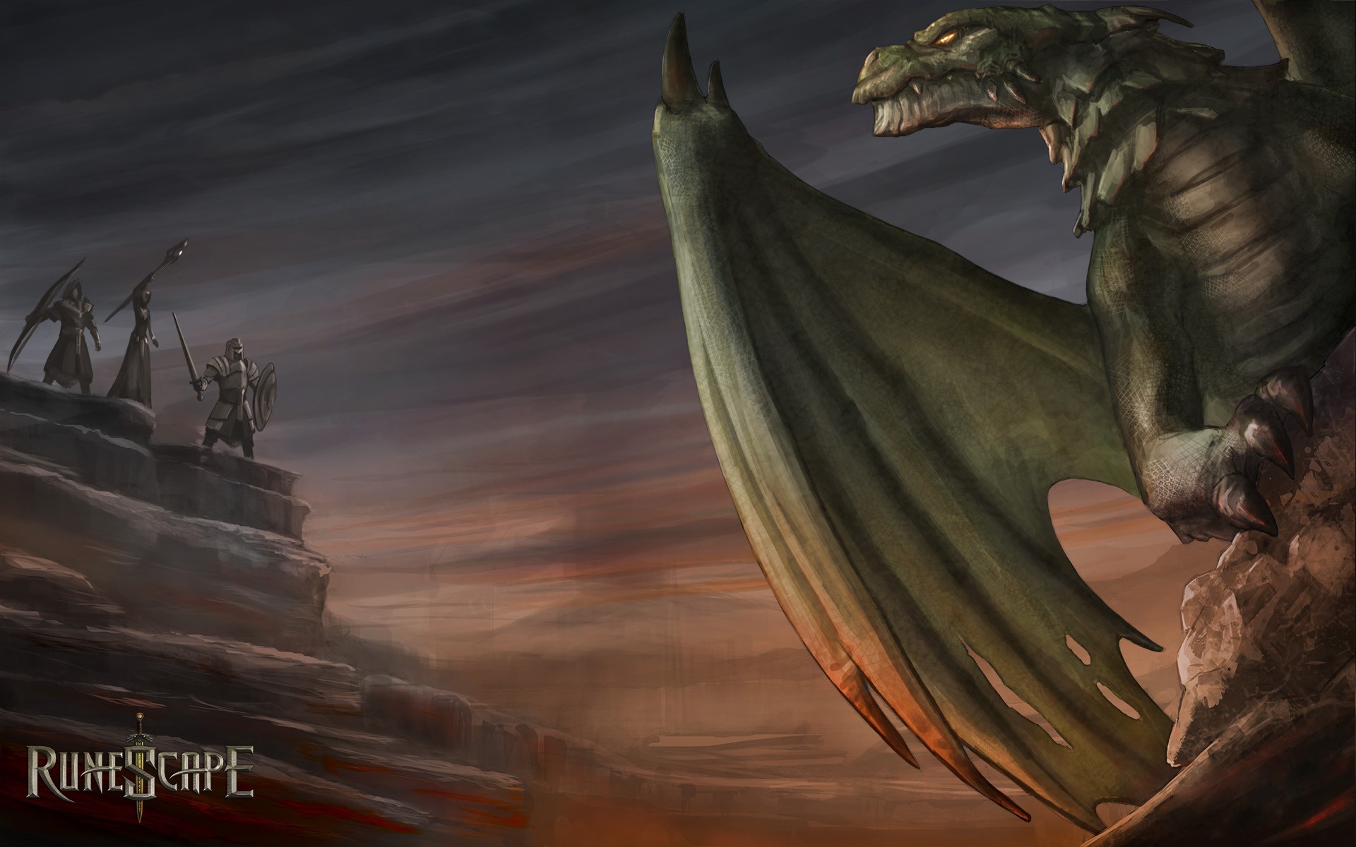 General 1920x1200 Runescape dragon fantasy art digital art