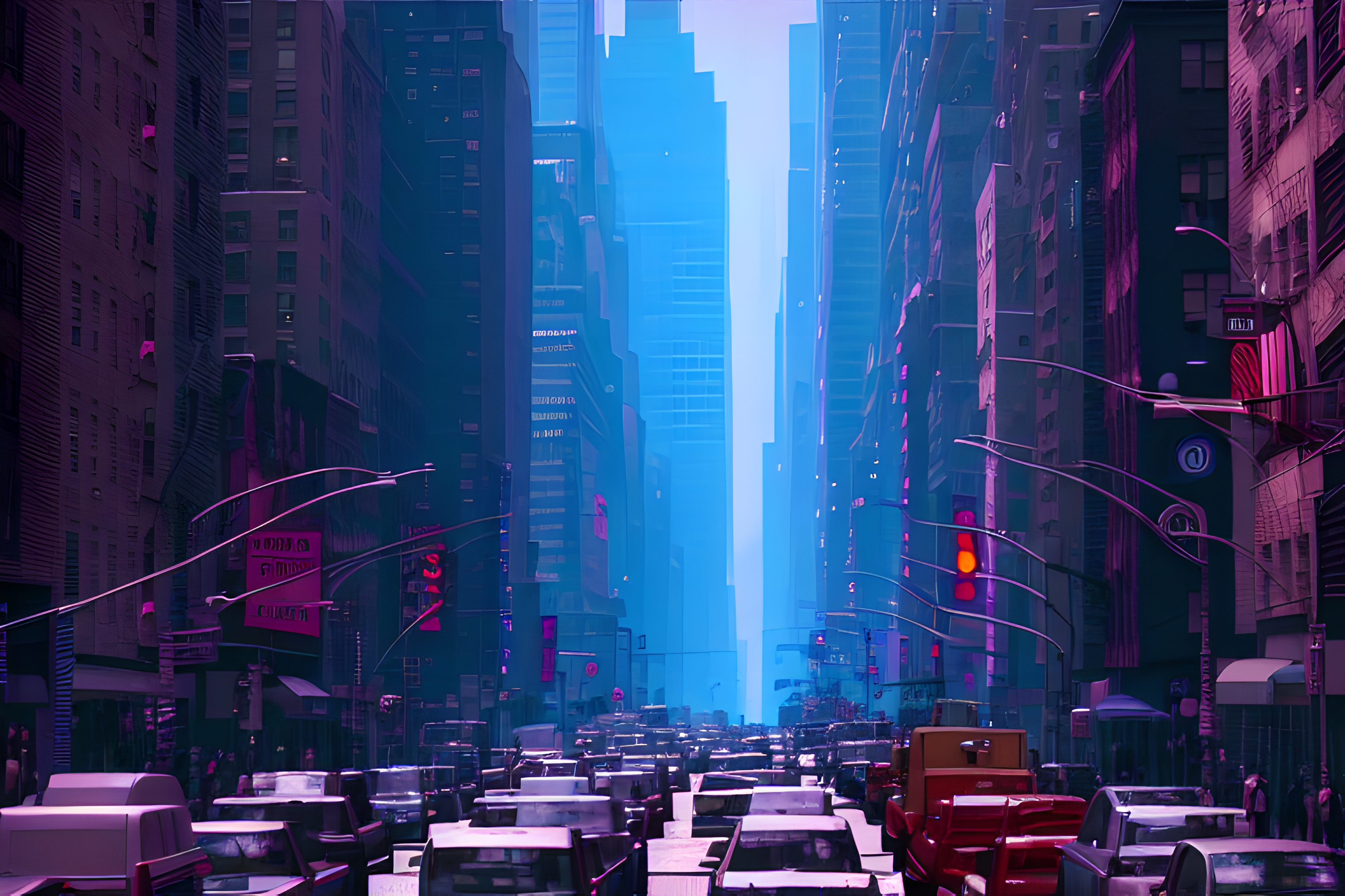 General 3072x2048 Spider-Verse spiderverse Spider-Man: Into the Spider-Verse Spiderman Miles Morales New York City Stable Diffusion city car traffic AI art Brooklyn