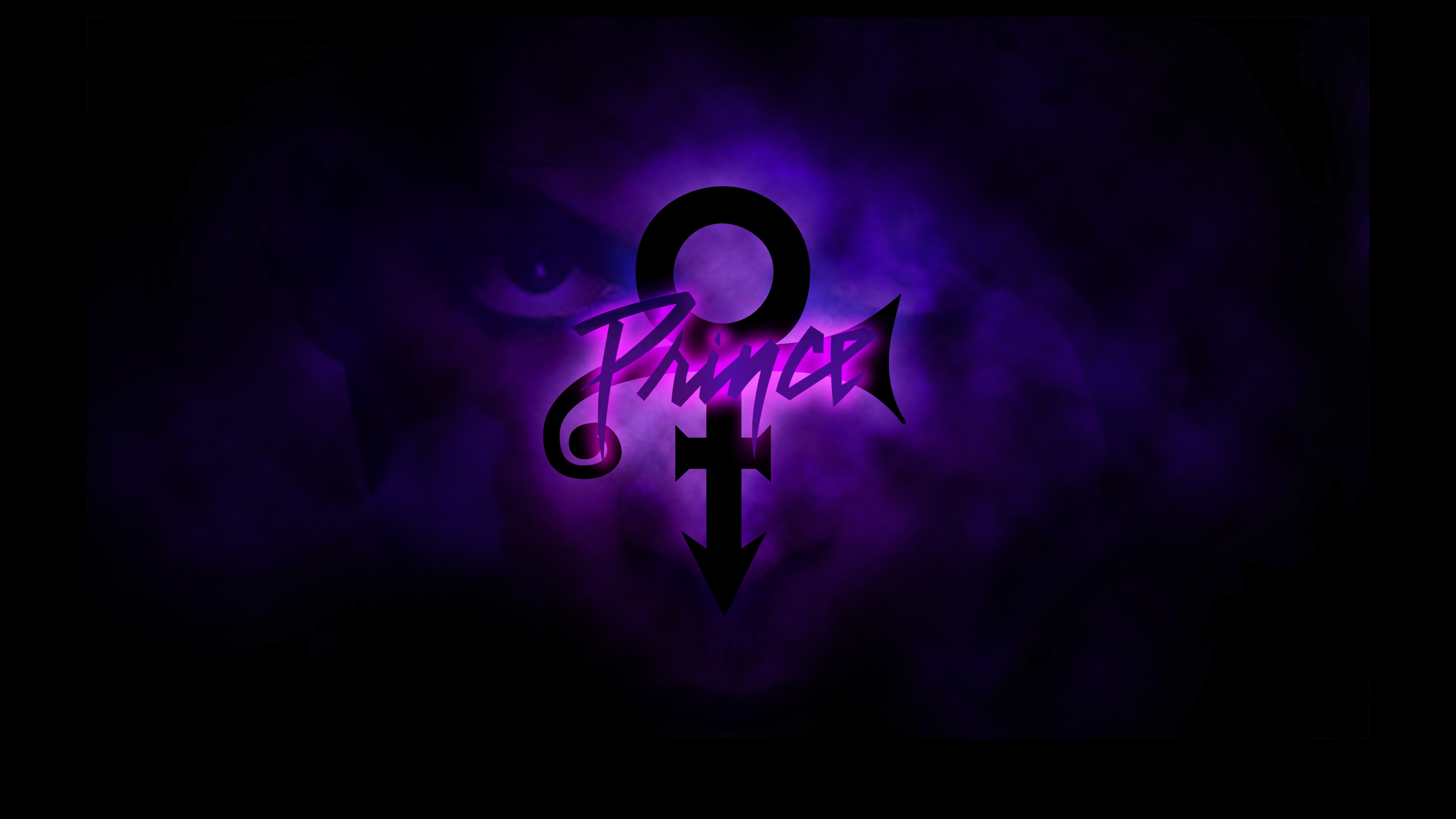 General 4096x2304 Prince Lovesymbol musician purple background low light digital art