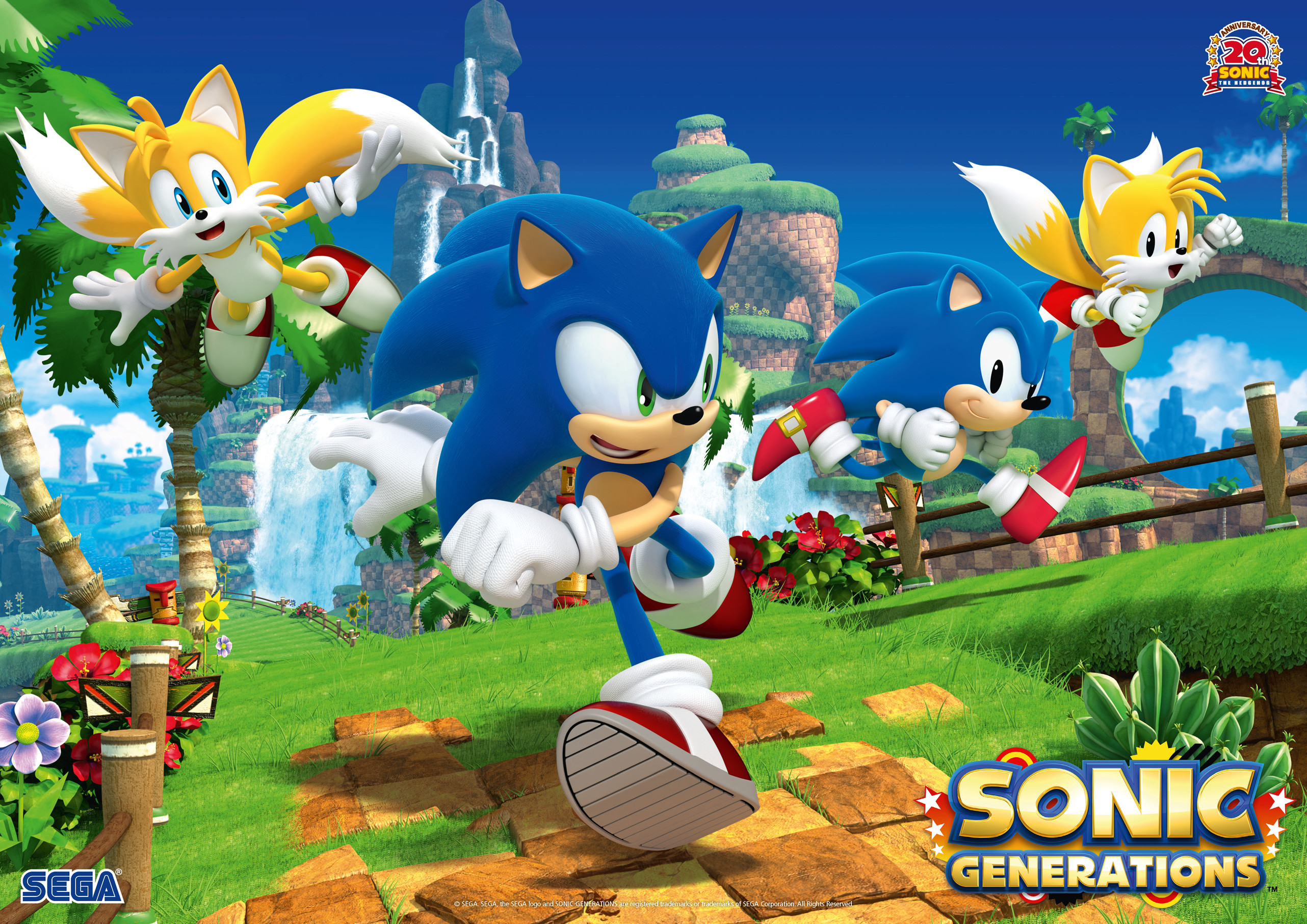General 2564x1813 Sonic Sonic the Hedgehog Sonic Generations Tails (character) Sega video game art PC gaming video game characters video games artwork